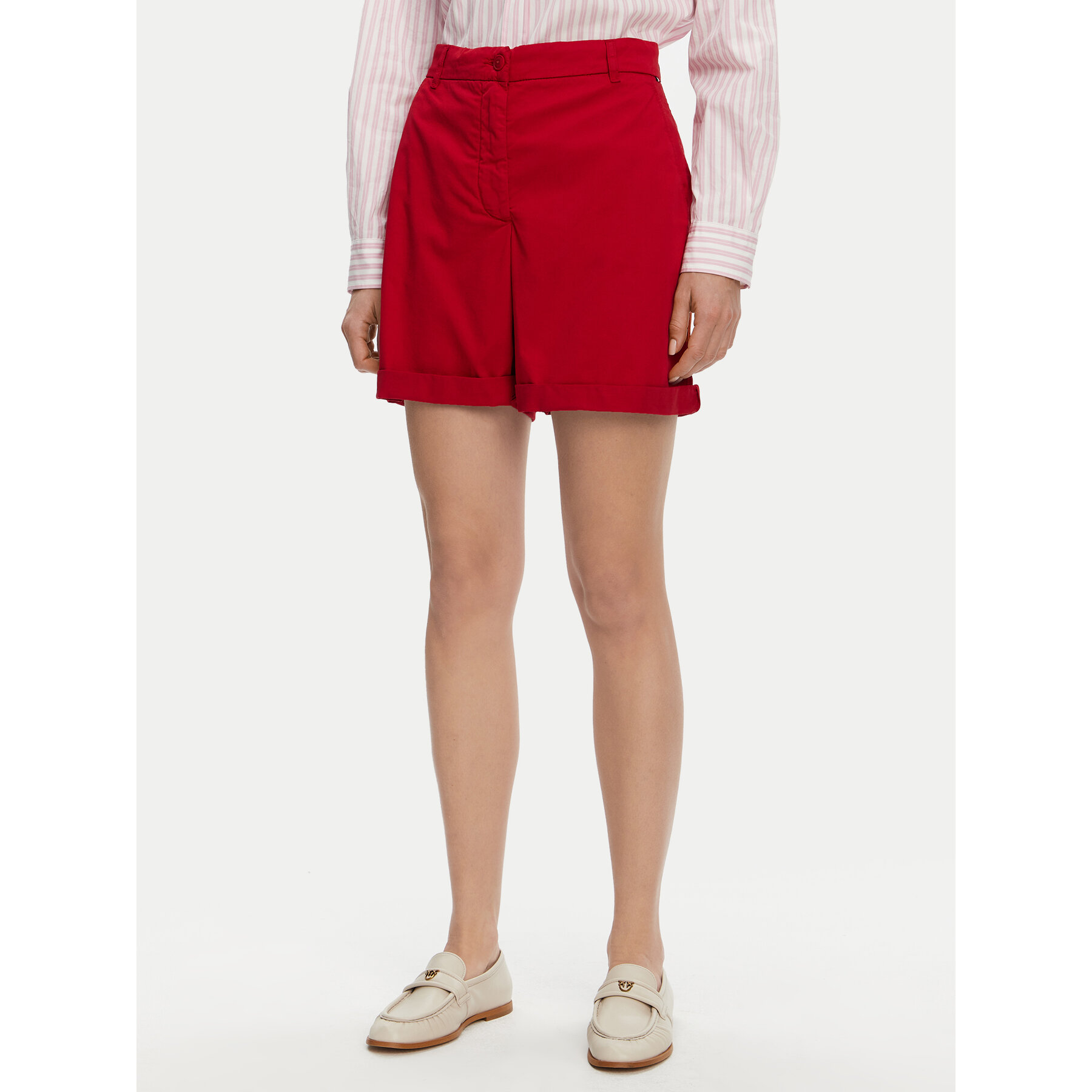 Tommy Hilfiger Szorty materiałowe WW0WW42457 Czerwony Regular Fit