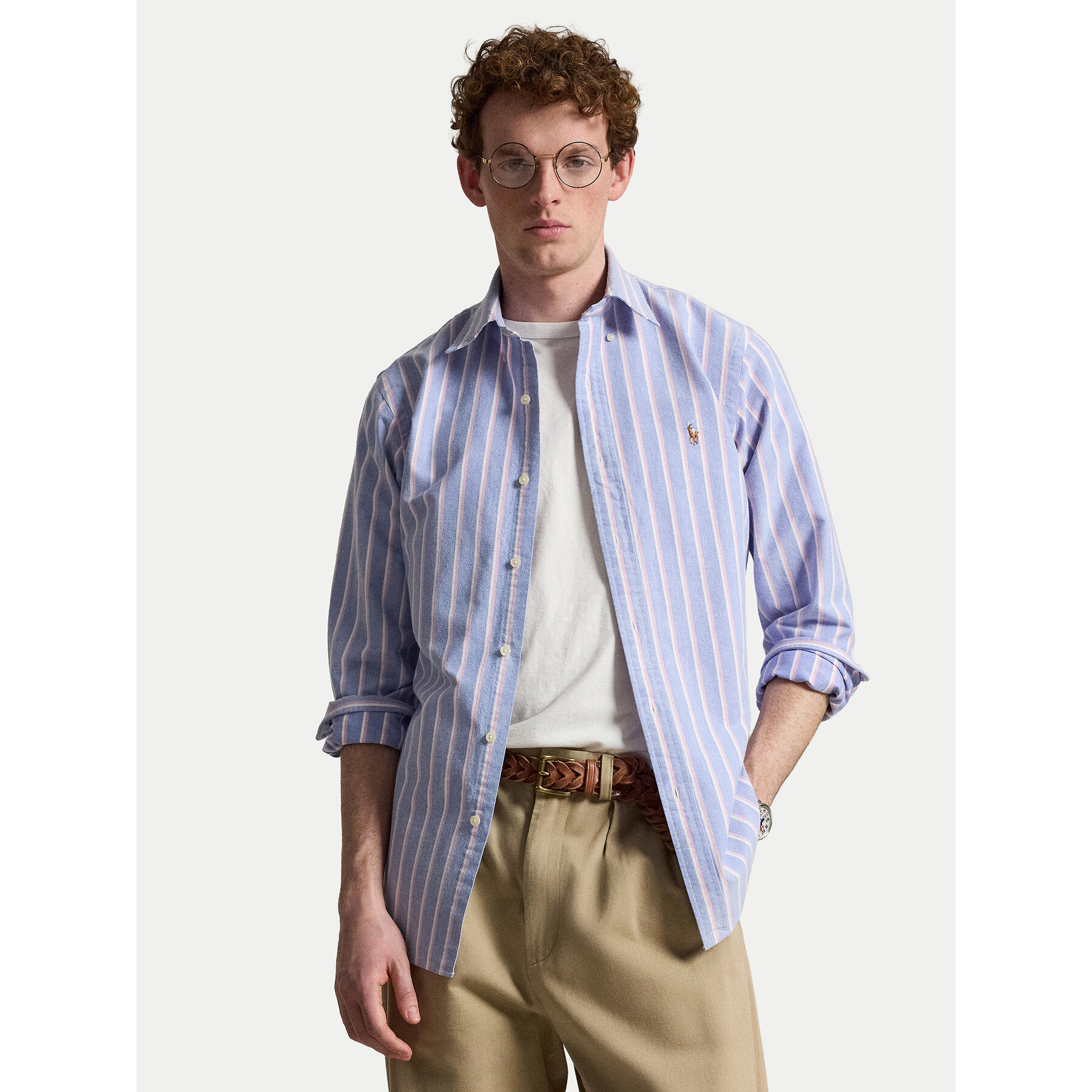 Polo Ralph Lauren Koszula 710928918002 Niebieski jasny Custom Fit