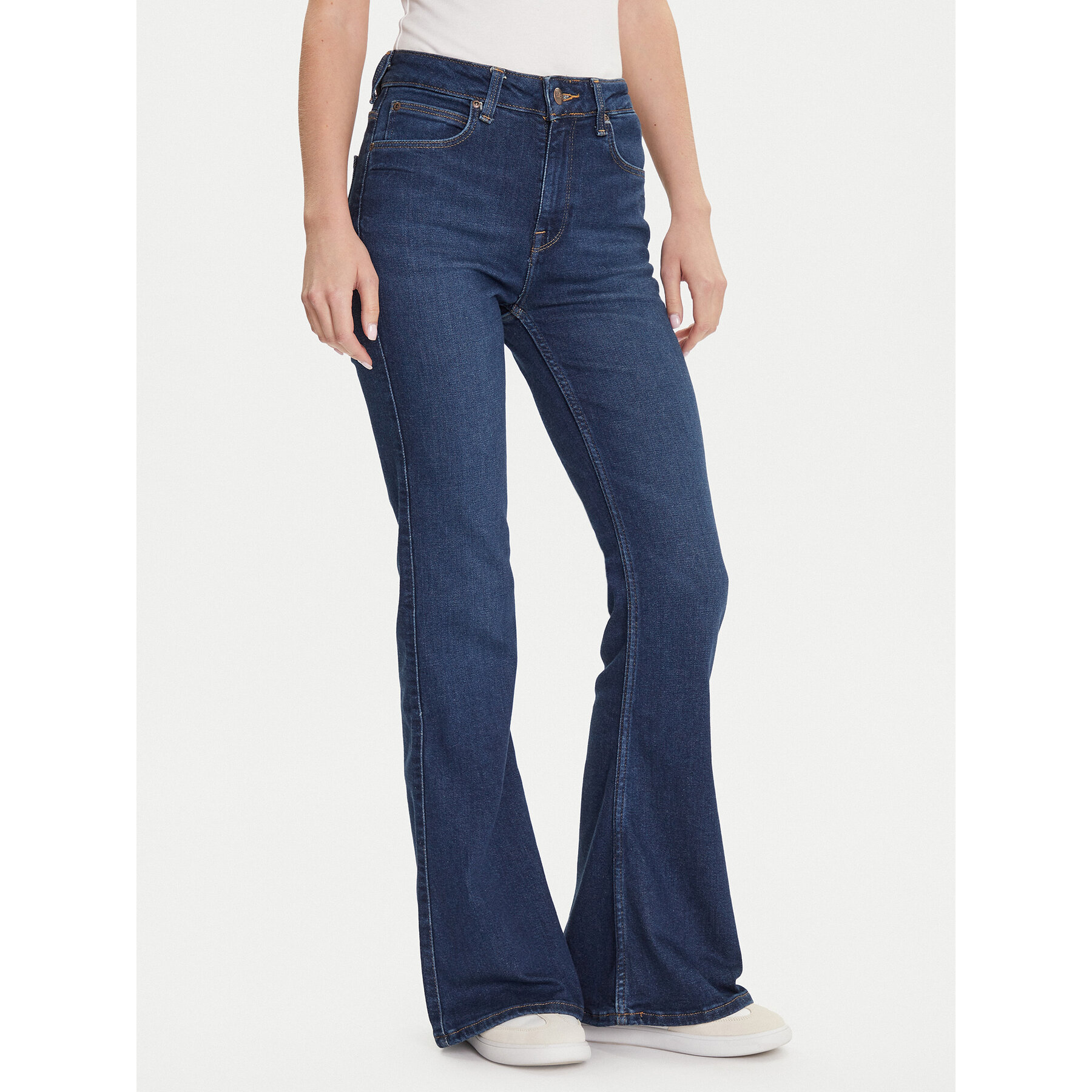 Lee Jeansy Breese 112354456 Granatowy Bootcut Fit
