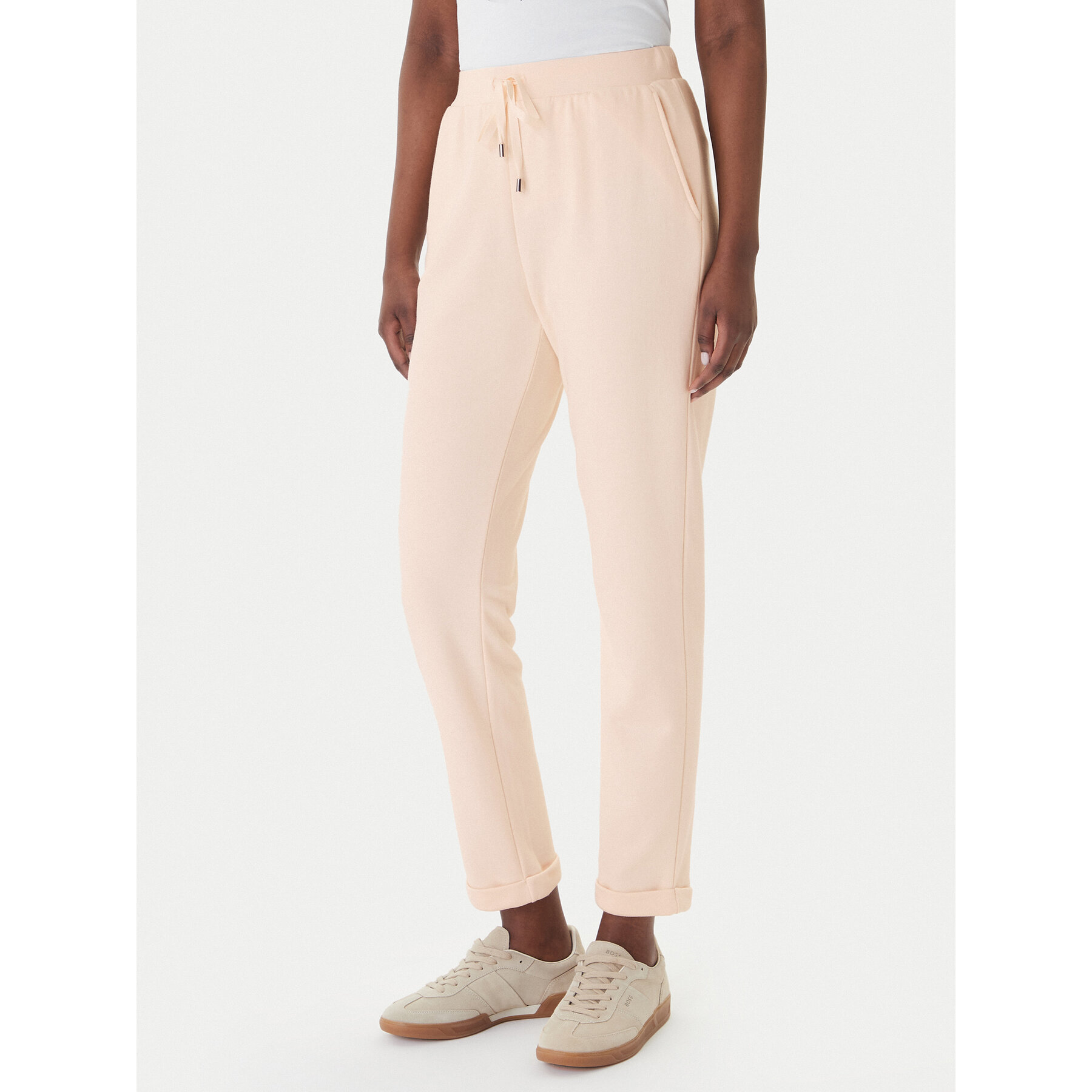 Liu Jo Sport Spodnie dresowe TA6031 FS002 Beżowy Regular Fit