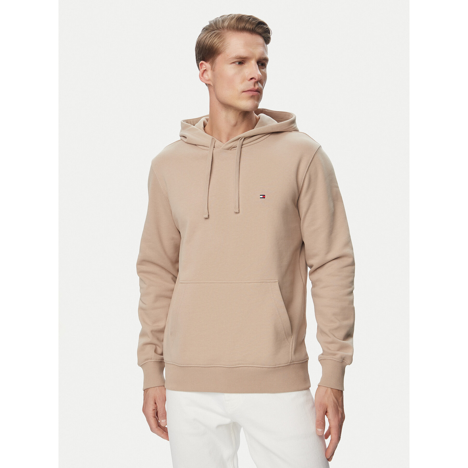 Tommy Hilfiger Bluza Essential MW0MW37235 Beżowy Regular Fit