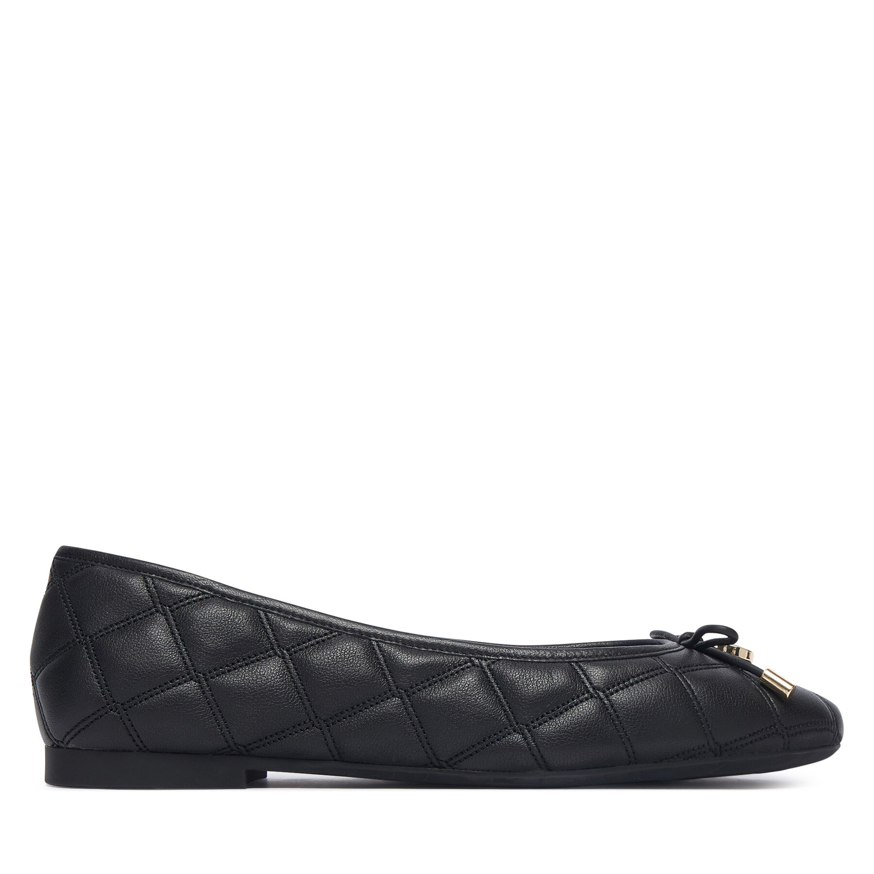 Tommy Hilfiger Baleriny Charm Quilted Ballerina FW0FW09503 Czarny