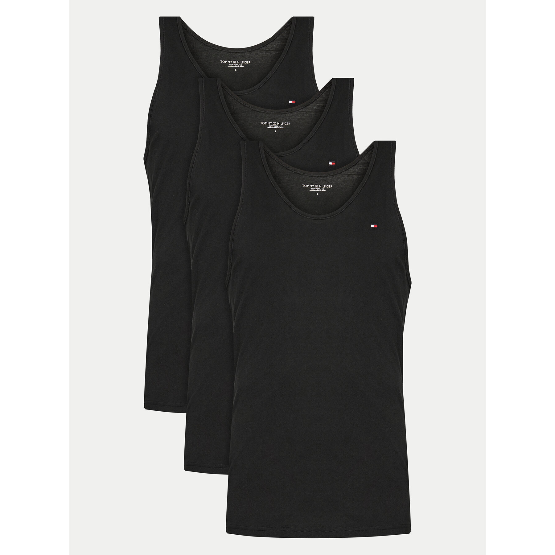 Tommy Hilfiger Komplet tank topów UM0UM03387 Czarny Regular Fit