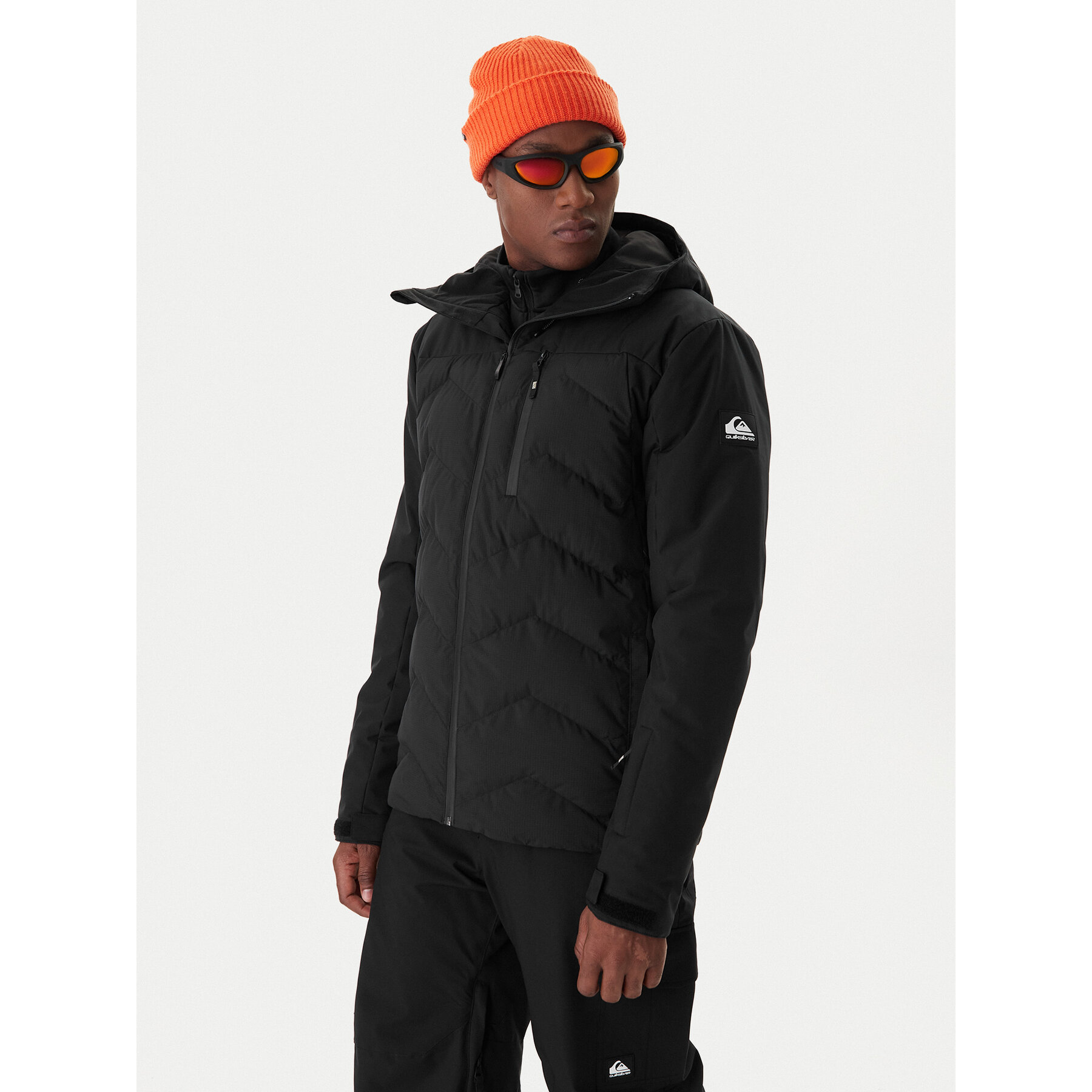 Quiksilver Kurtka narciarska The Edge EQYTJ03504 Czarny Slim Fit