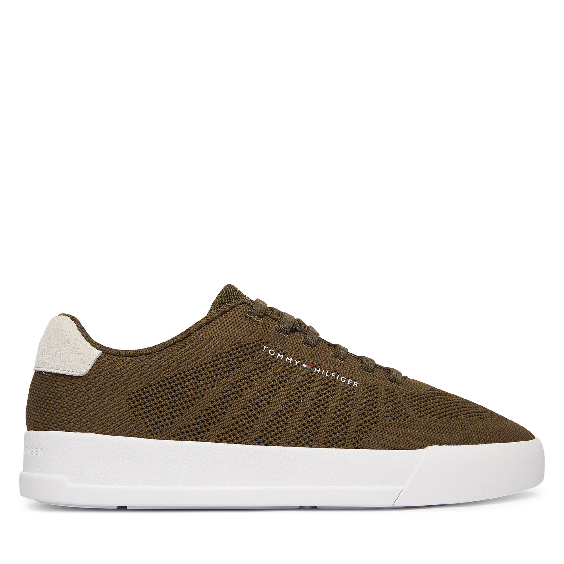 Tommy Hilfiger Sneakersy Th Court Knit FM0FM05823 Zielony