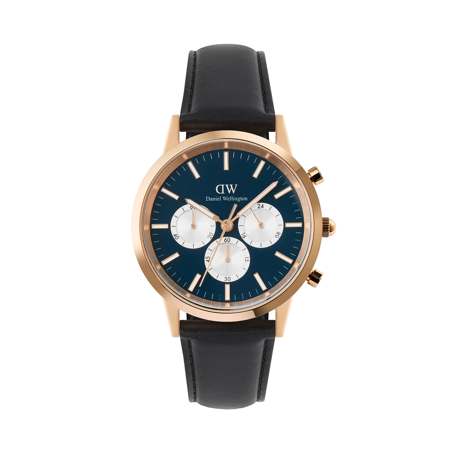 Daniel Wellington Zegarek Iconic Chronograph St Mawes Arctic Panda DW00100877 Czarny