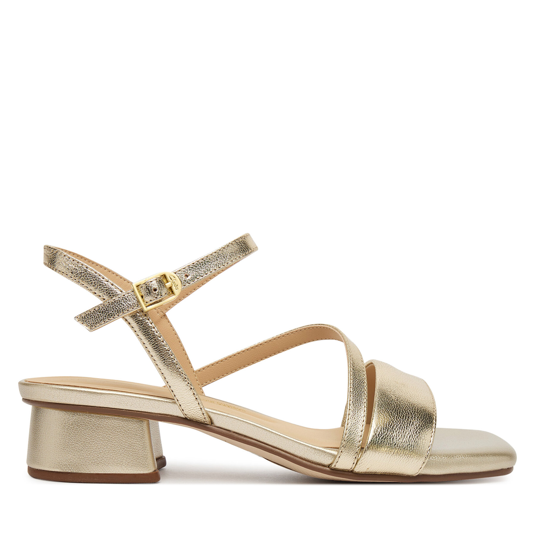 Clarks Sandały Serina35 Strap 26186120 Złoty