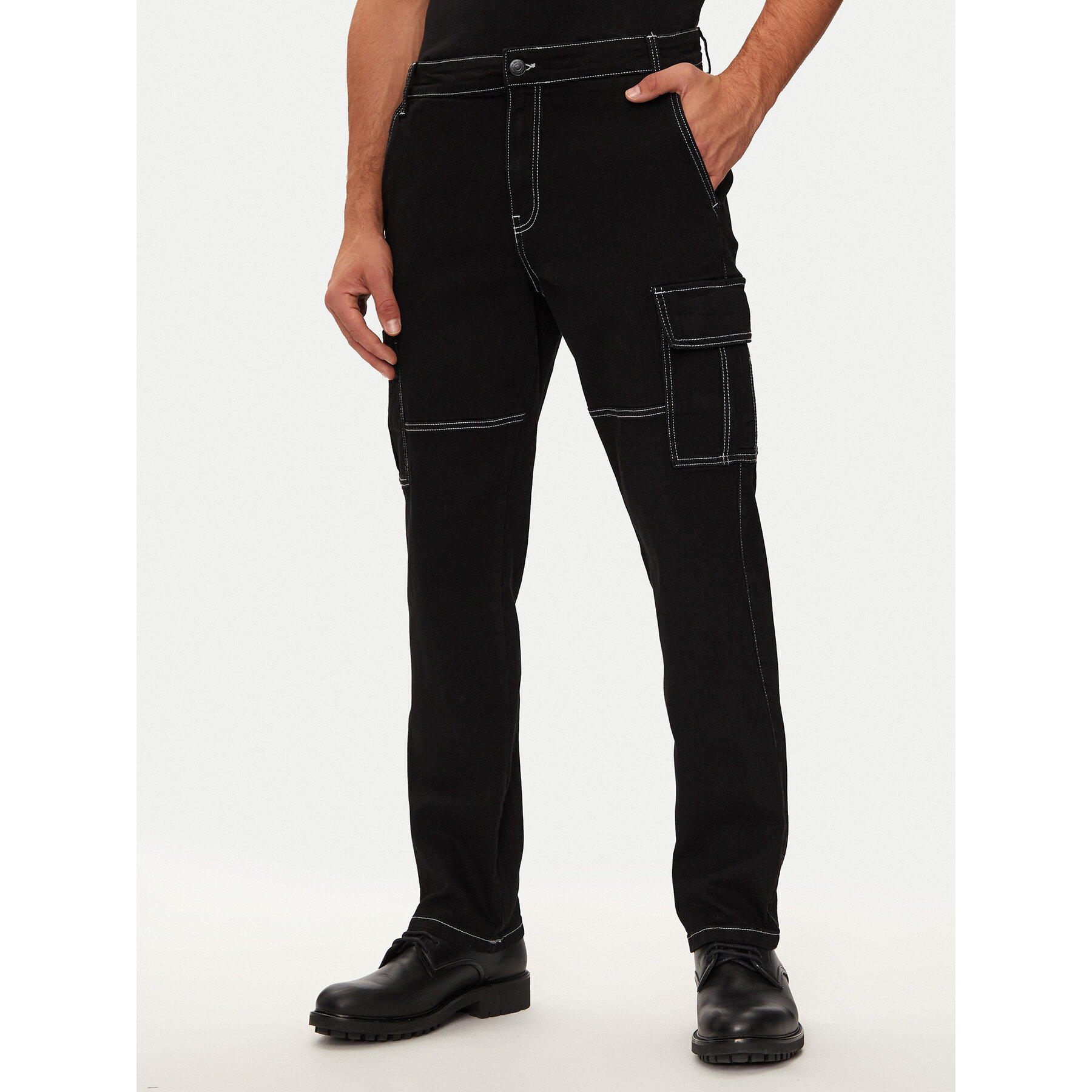 Only & Sons Spodnie materiałowe Sedge 22030724 Czarny Straight Fit