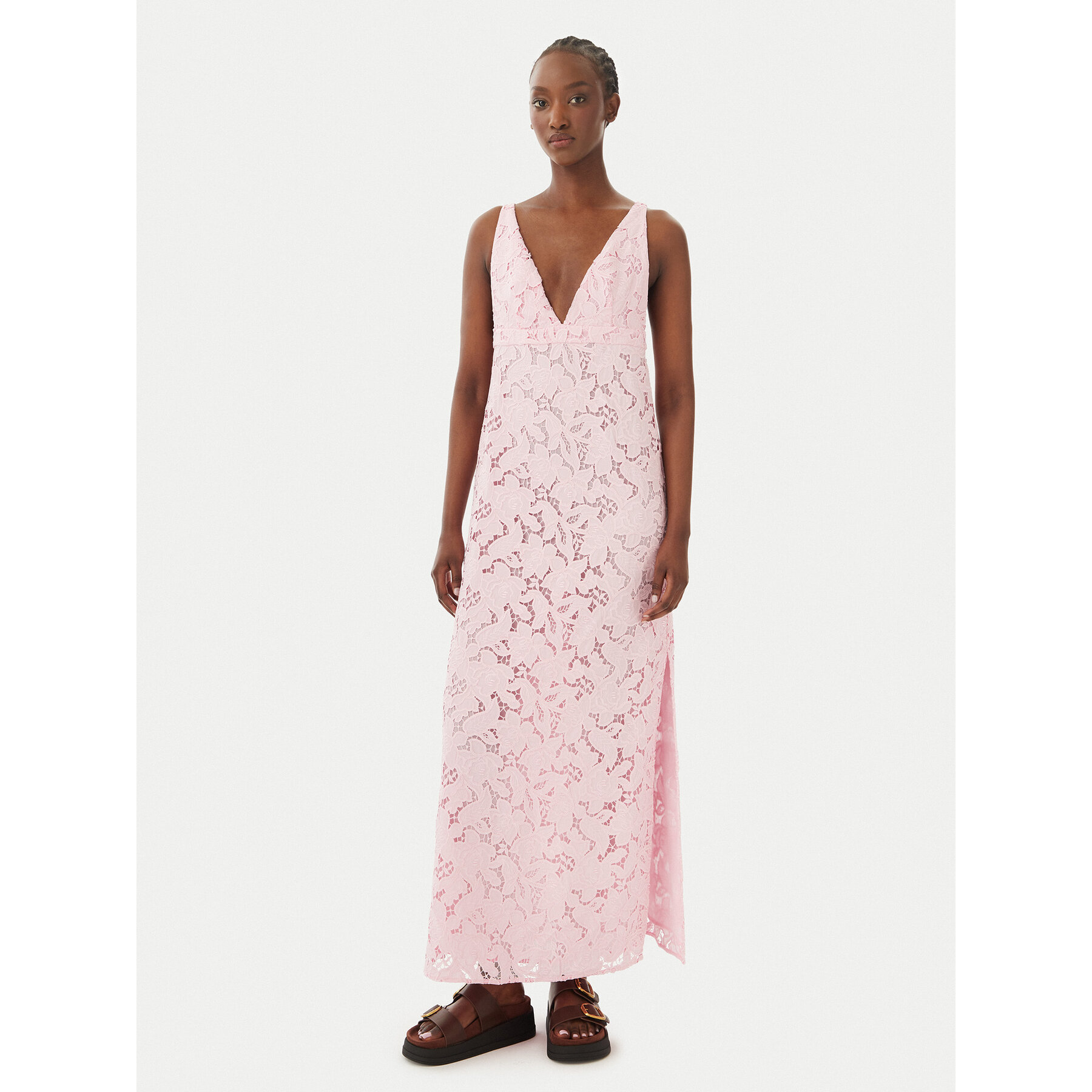MICHAEL Michael Kors Sukienka letnia MS683HIKR1 Różowy jasny Slim Fit