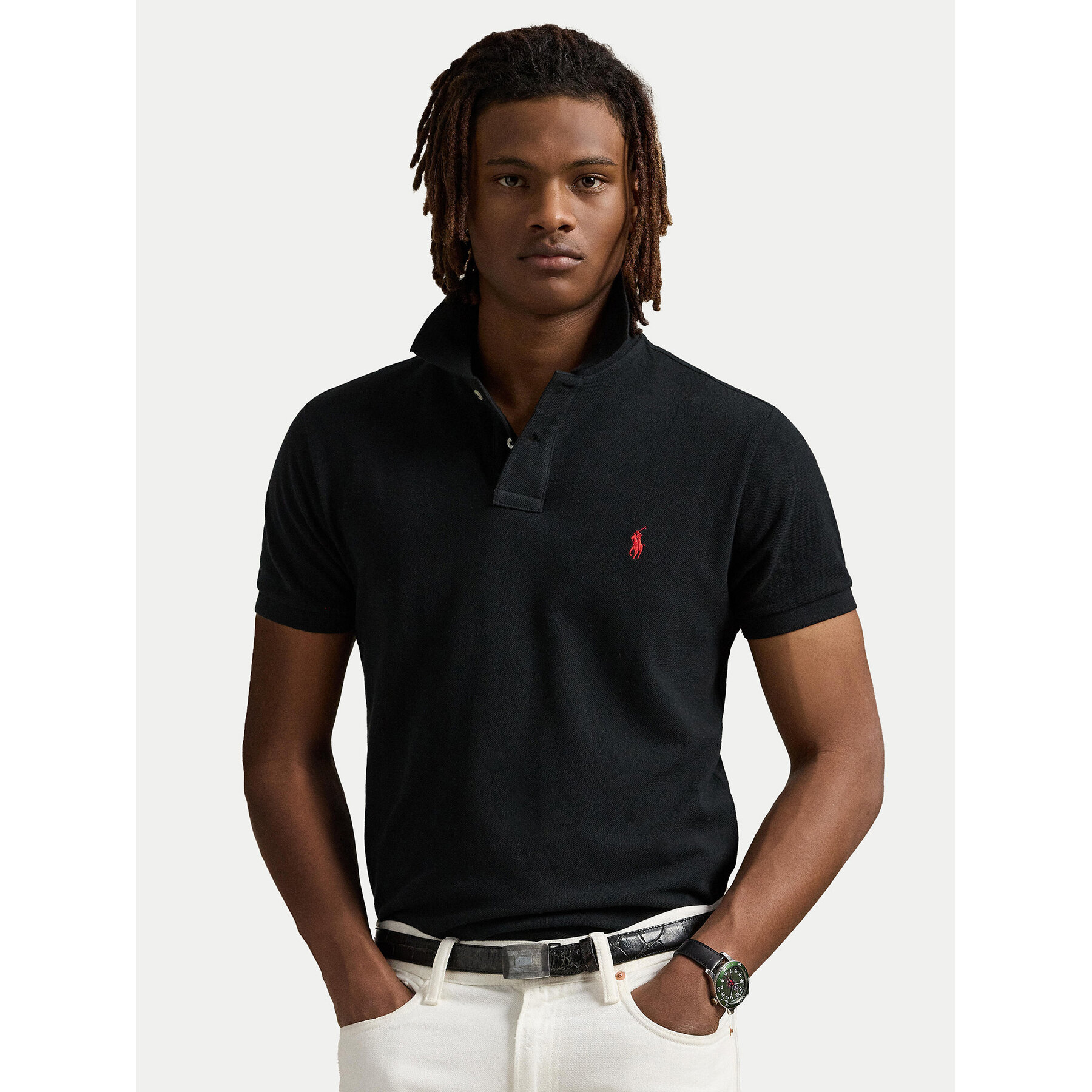 Polo Ralph Lauren Polo Core Replen 710782592 Czarny Custom Slim Fit