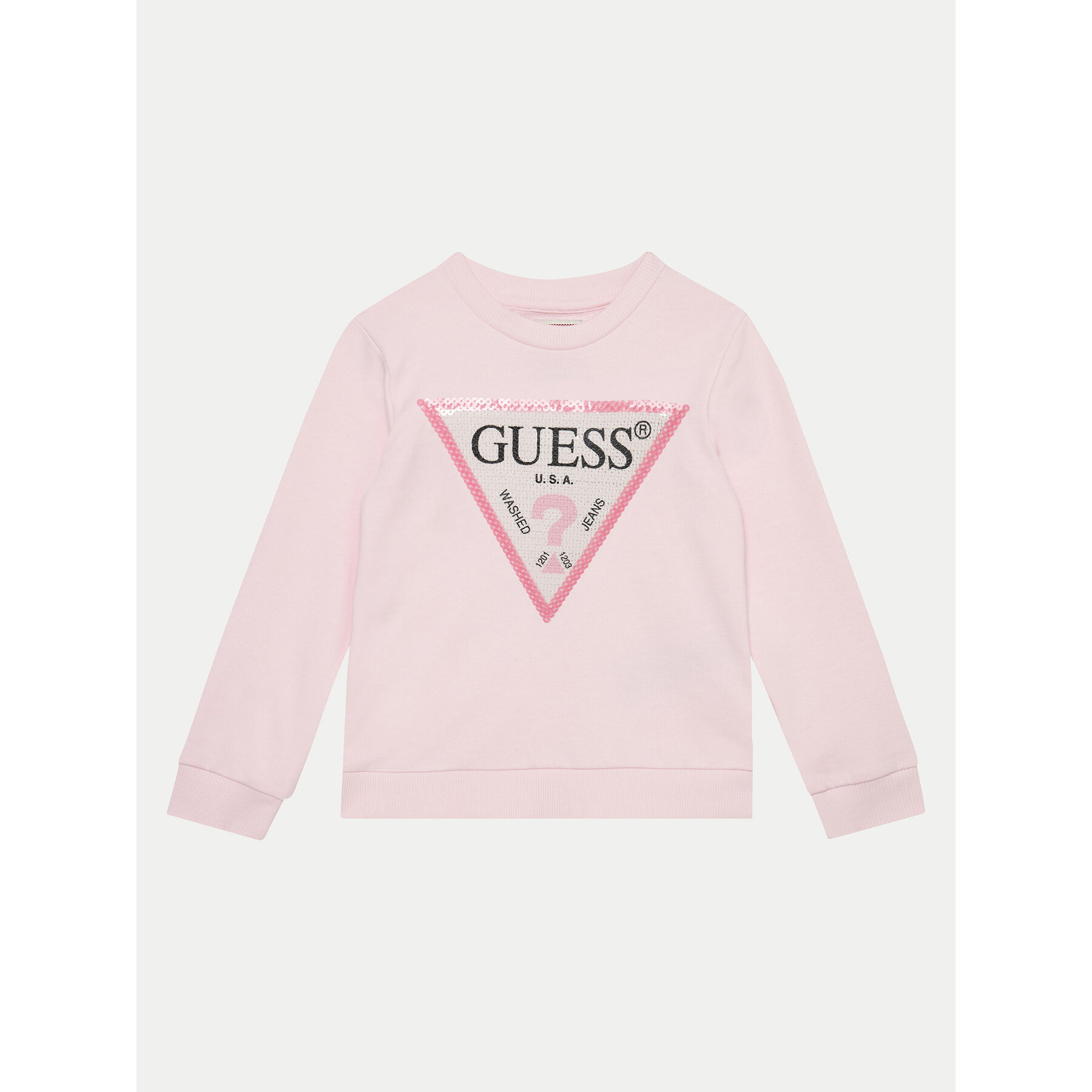 Guess Bluza K4YQ10 KA6R4 Różowy Regular Fit