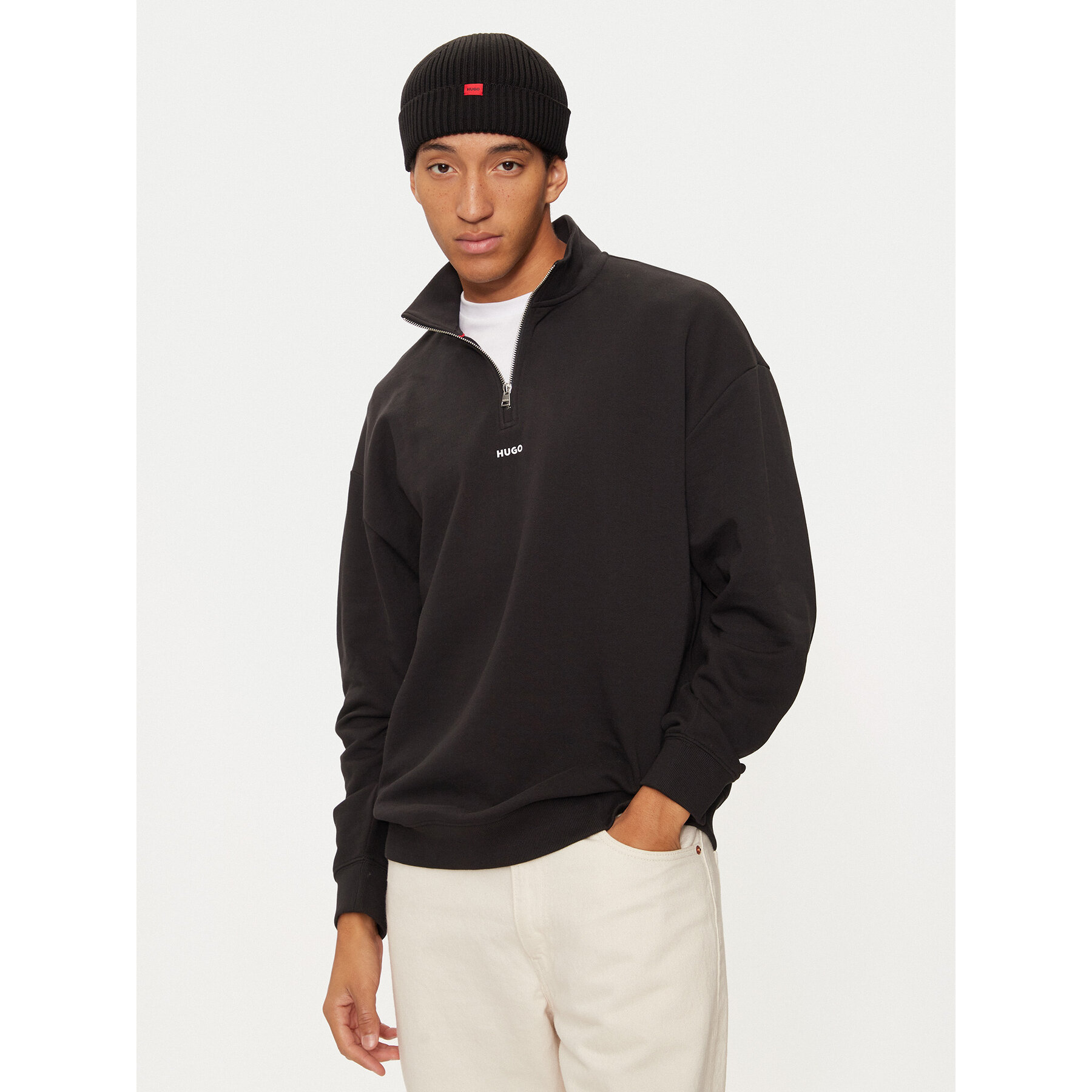 Hugo Bluza Durty244 50525881 Czarny Regular Fit