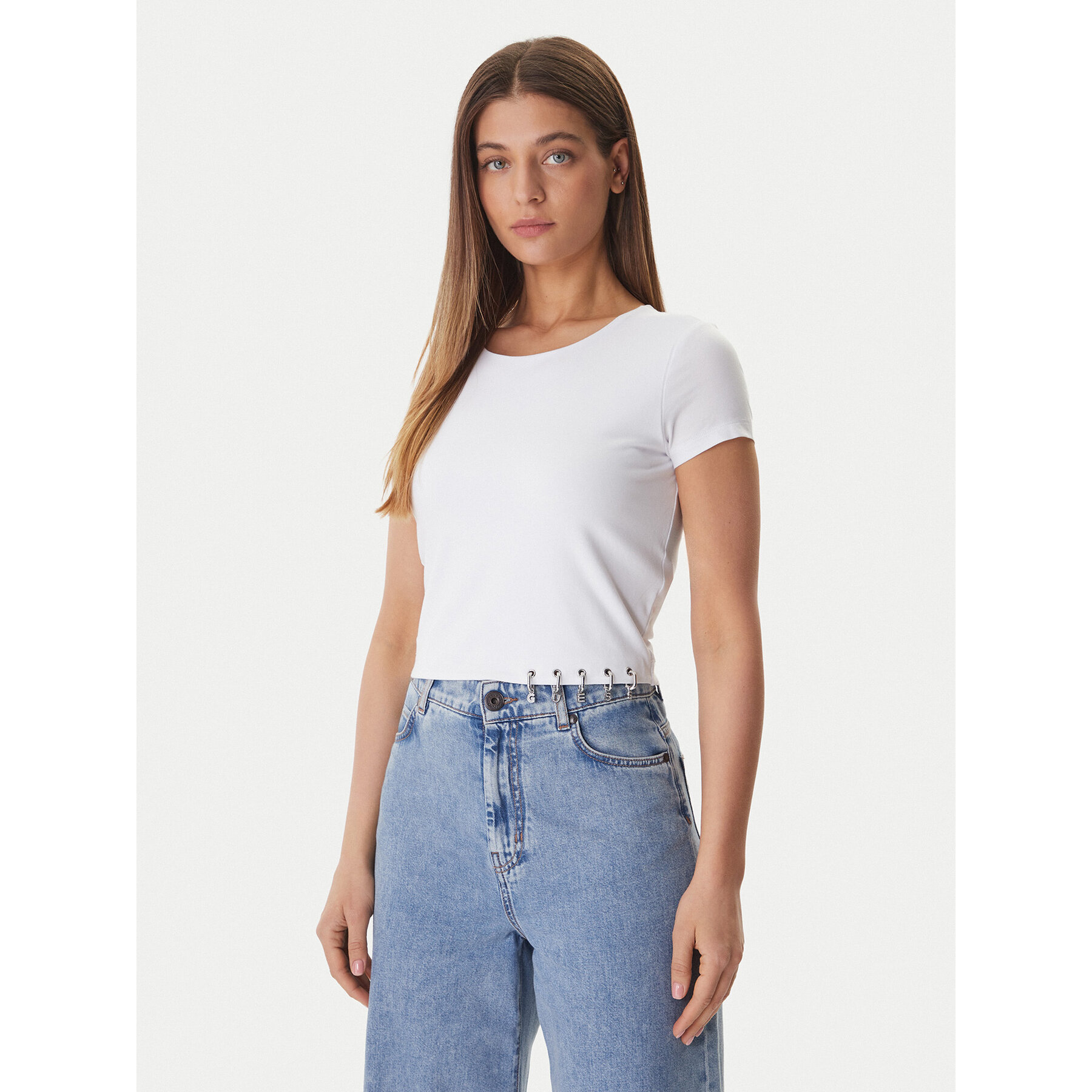 Guess T-Shirt W6GP11 K2933 Biały Regular Fit