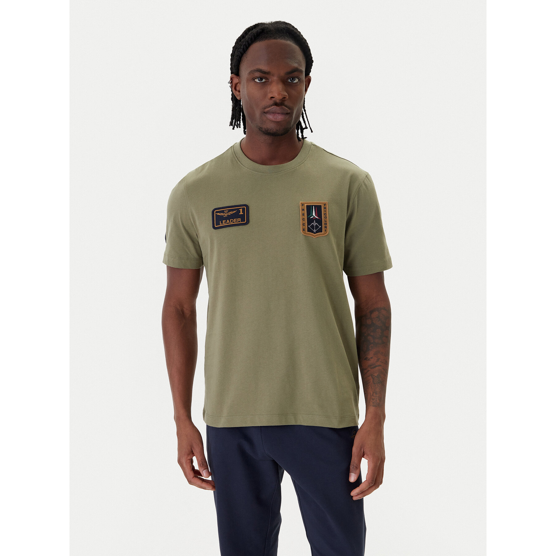 Aeronautica Militare T-Shirt 261TS2544UJ00592 Zielony Regular Fit