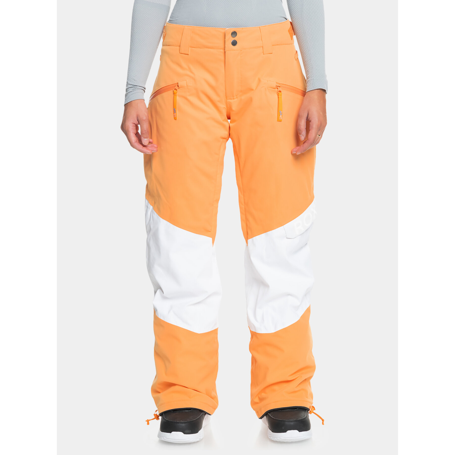 Roxy Spodnie narciarskie Ckwoodrose Pt Snpt ERJTP03260 Pomarańczowy Regular Fit