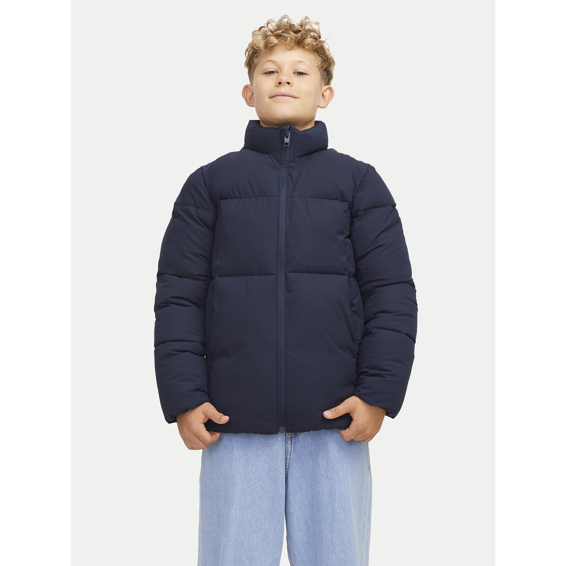 Jack & Jones Junior Kurtka zimowa Vesterbro 12267178 Granatowy Regular Fit
