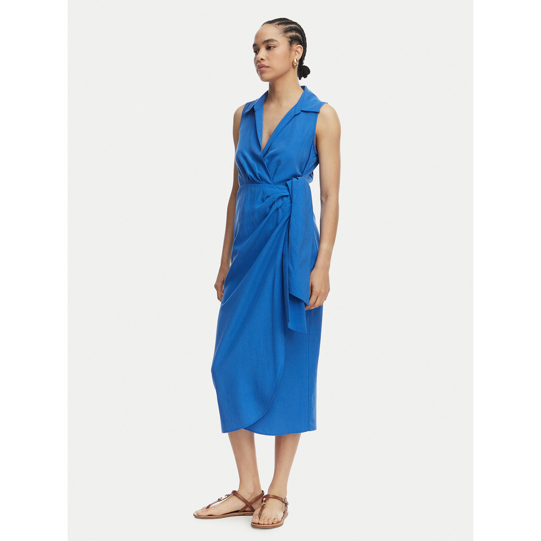 LOLA CASADEMUNT Sukienka codzienna LS2616132 Niebieski Regular Fit