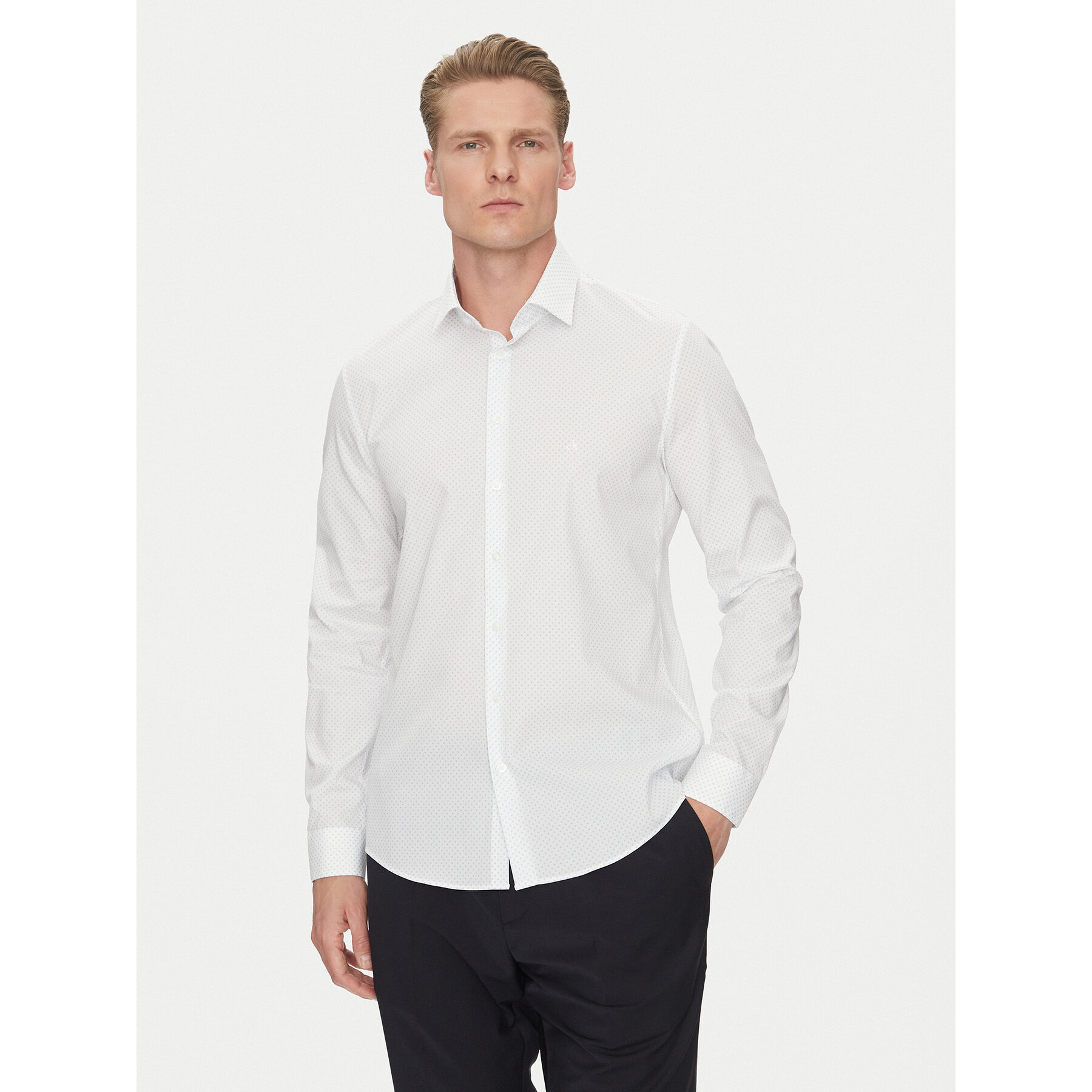 Calvin Klein Koszula K10K112743 Biały Extra Slim Fit