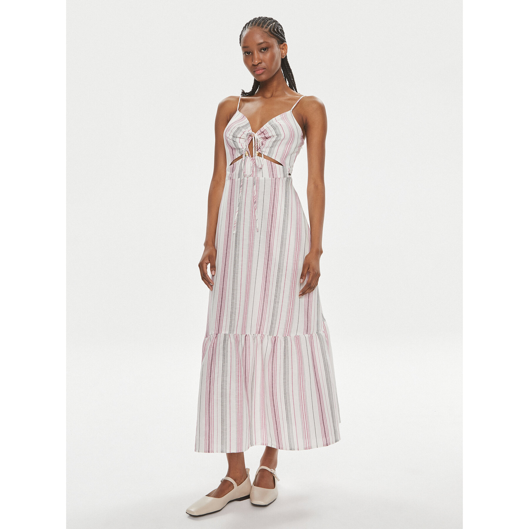 Pepe Jeans Sukienka letnia Diana PL953496 Kolorowy Regular Fit