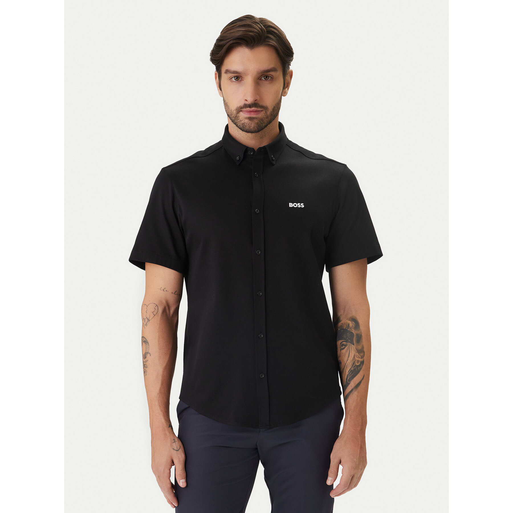 BOSS Koszula ST Motion 50555951 Czarny Regular Fit