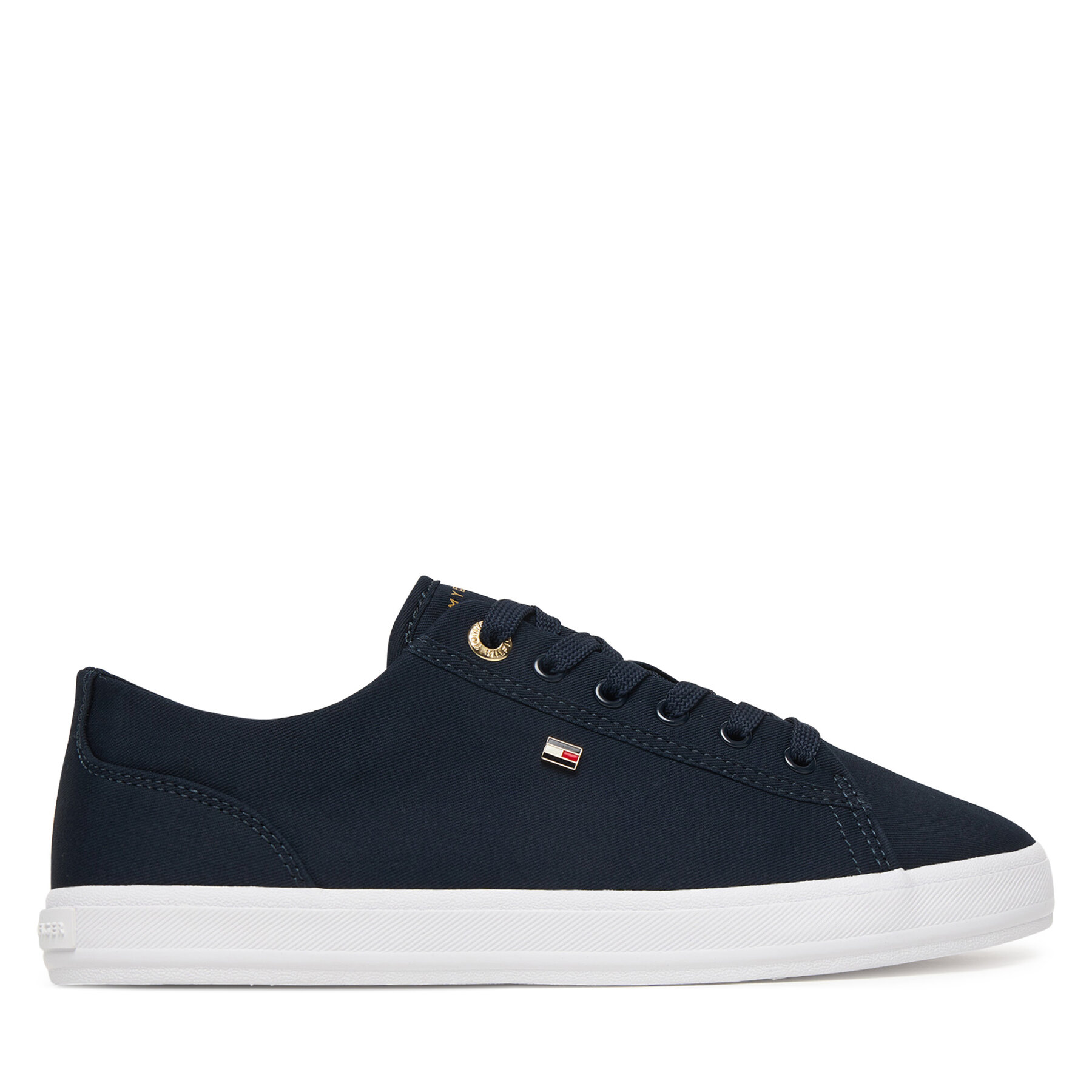 Tommy Hilfiger Sneakersy Th Foxing Sneaker Canvas FW0FW09170 Granatowy