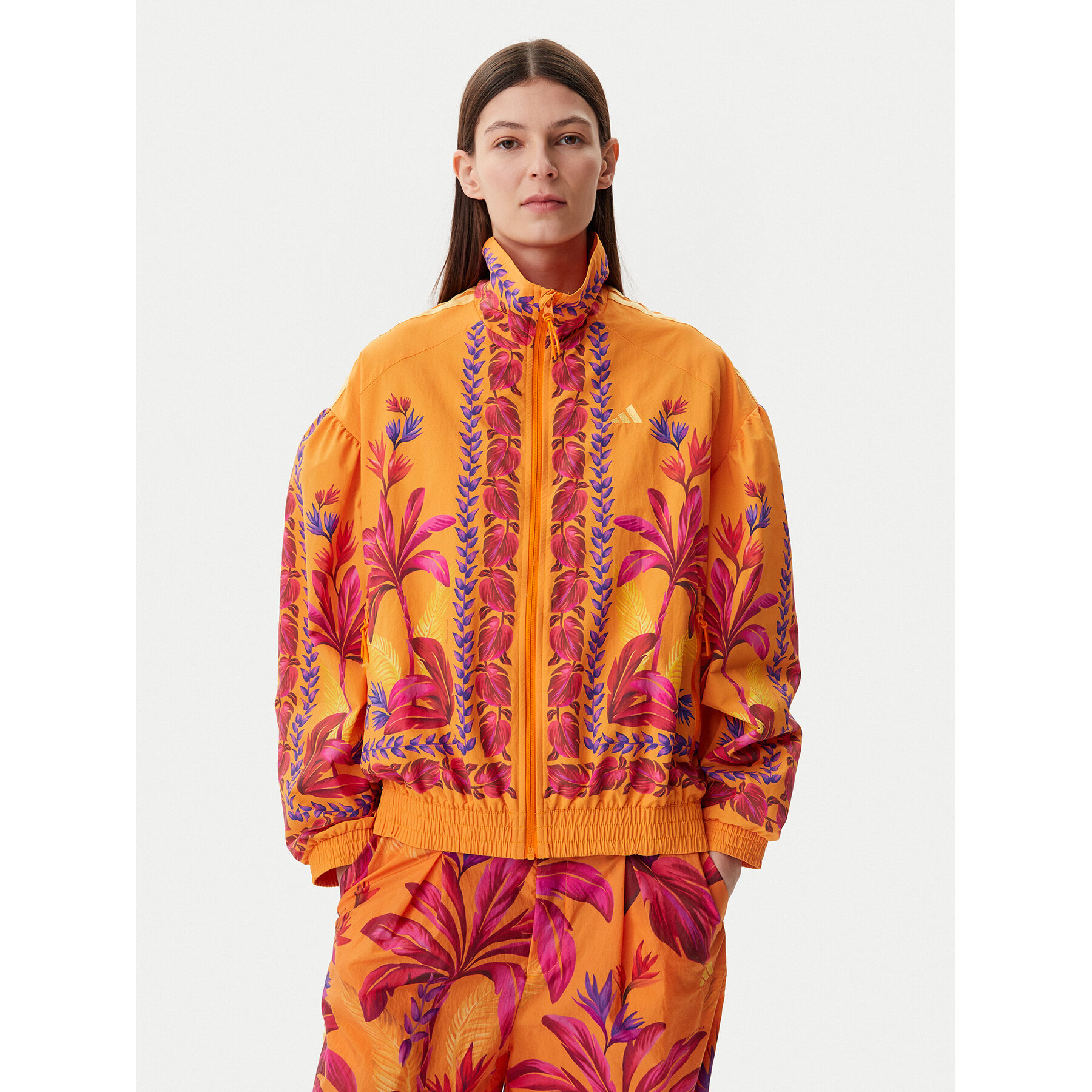 adidas Kurtka przejściowa FARM Premium JD6305 Pomarańczowy Loose Fit