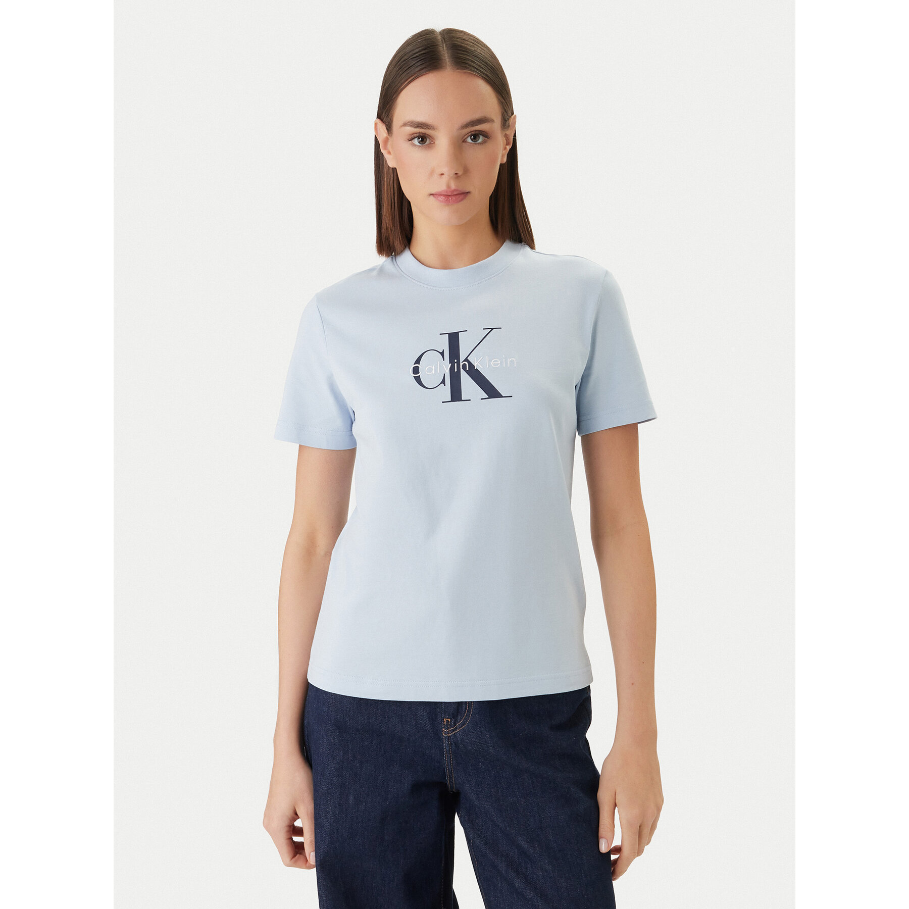 Calvin Klein Jeans T-Shirt LV047B865G Niebieski Regular Fit