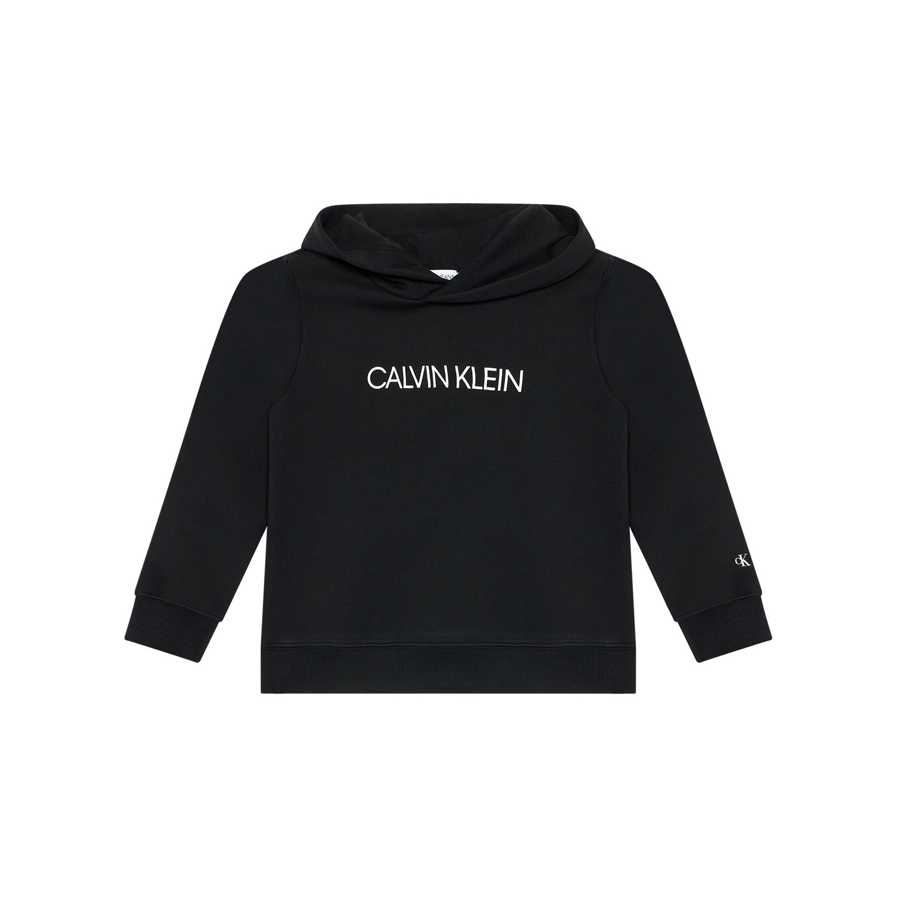 Calvin Klein Jeans Bluza Institutional Logo IU0IU00163 Czarny Regular Fit