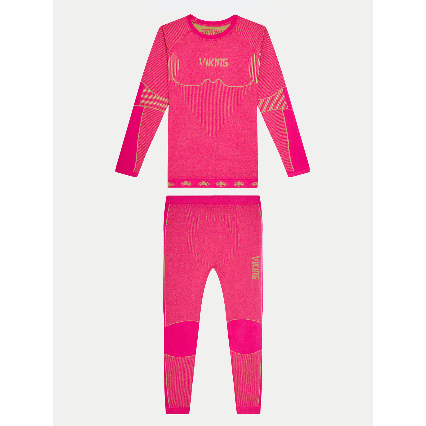 Viking Komplet bielizny termoaktywnej Riko Kids Set 500/14/3030/48 Różowy Skinny Fit