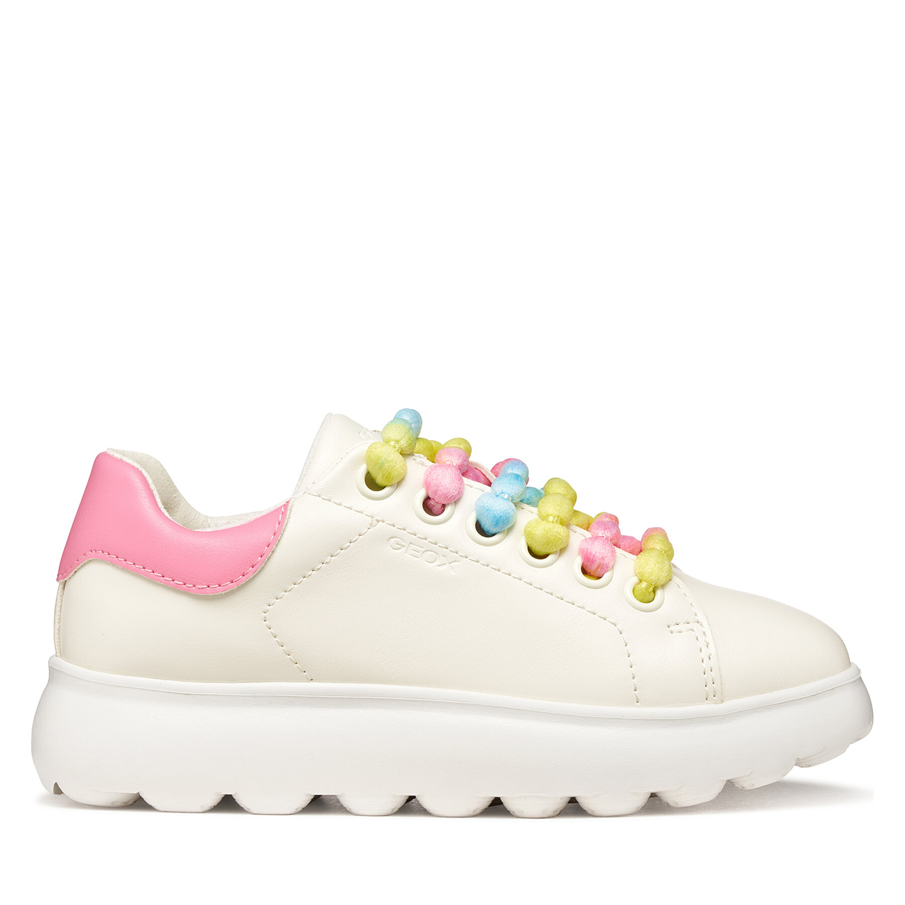 Geox Sneakersy J Puffypop Girl J55MRA 000BC C0406 S Biały