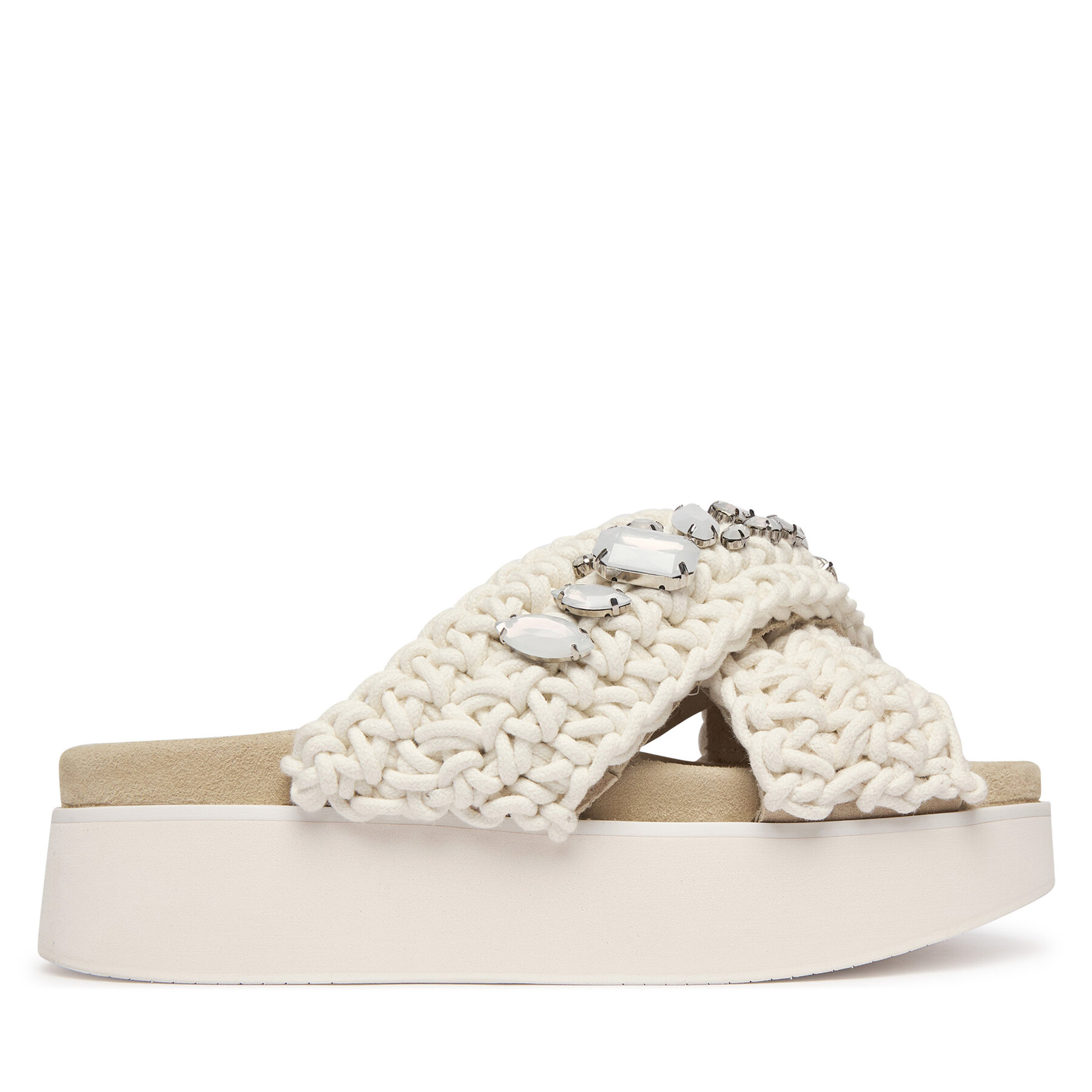 Inuikii Klapki Woven Stones Platform 1004.005.0043 Biały