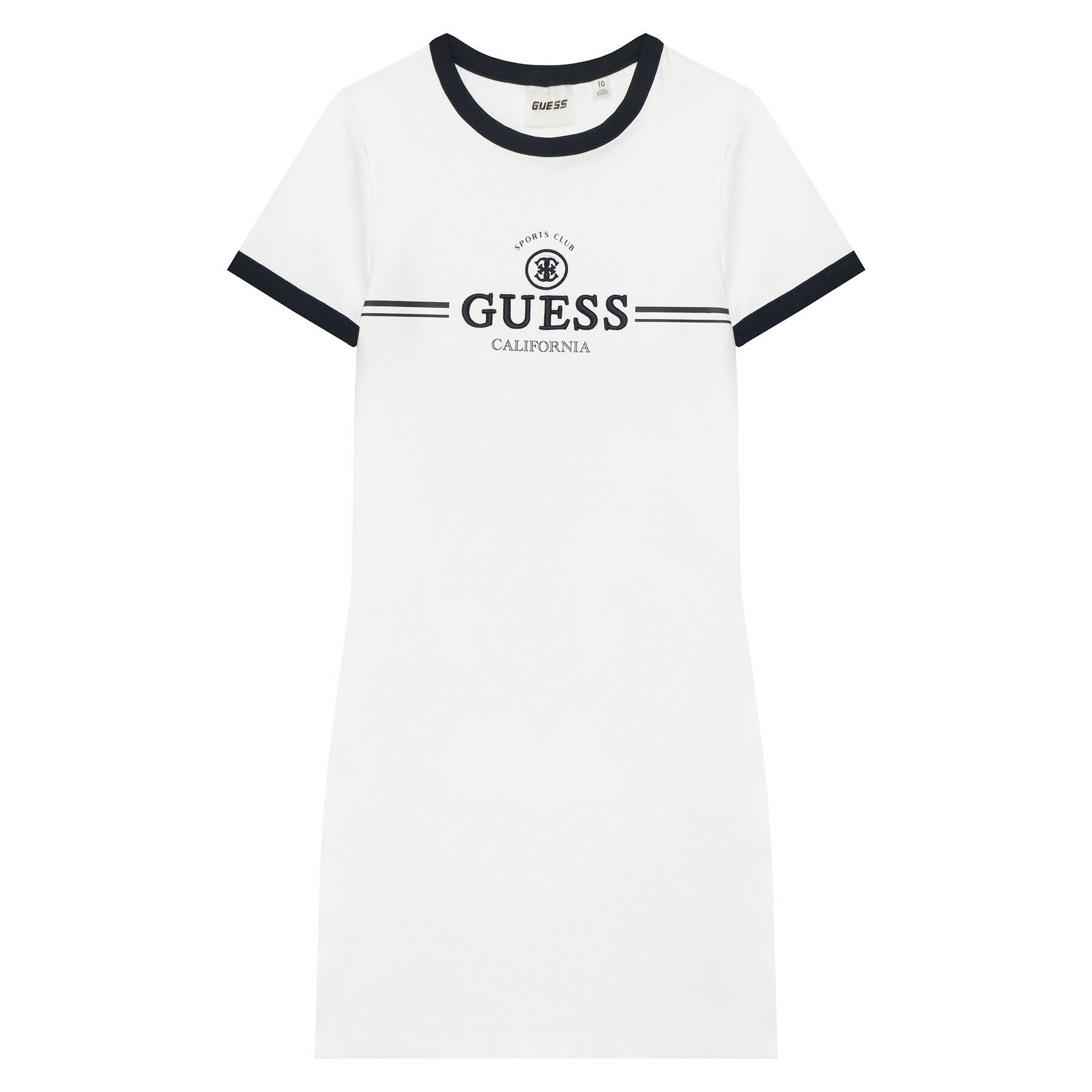 Guess Sukienka codzienna J6GK26 KCQX1 Biały Slim Fit