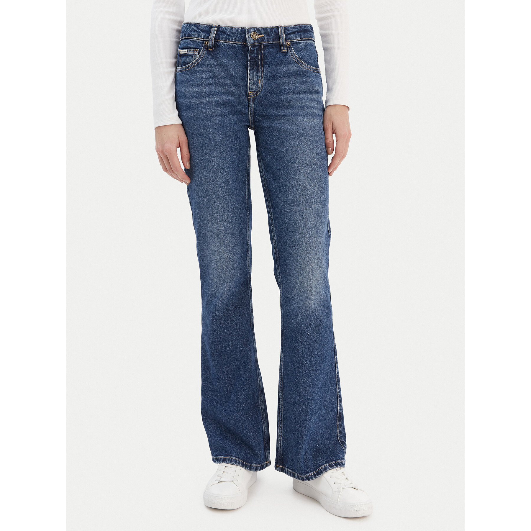 Guess Jeans Jeansy W5RA1S D5M44 Granatowy Regular Fit