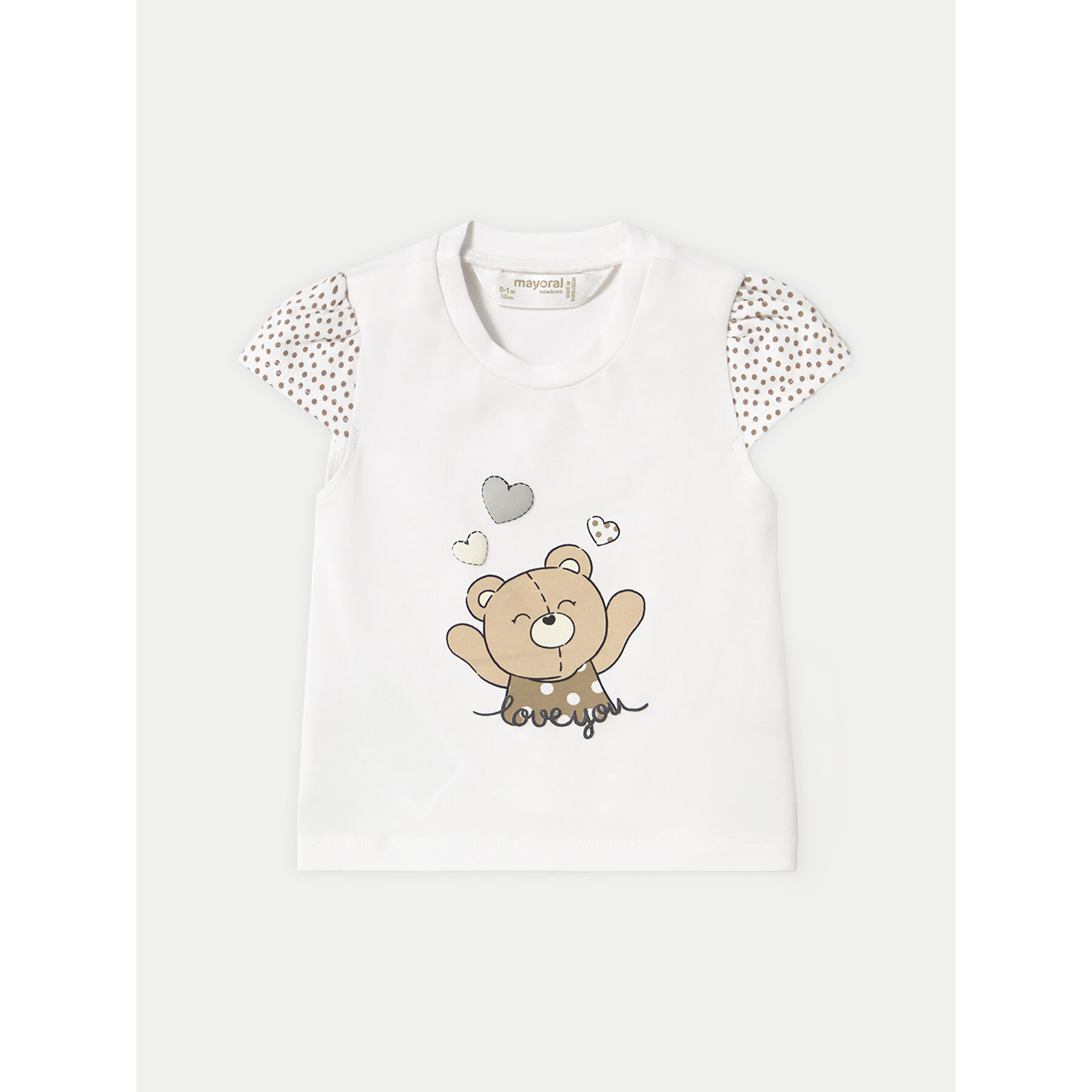 Mayoral T-Shirt 1070 Biały Regular Fit