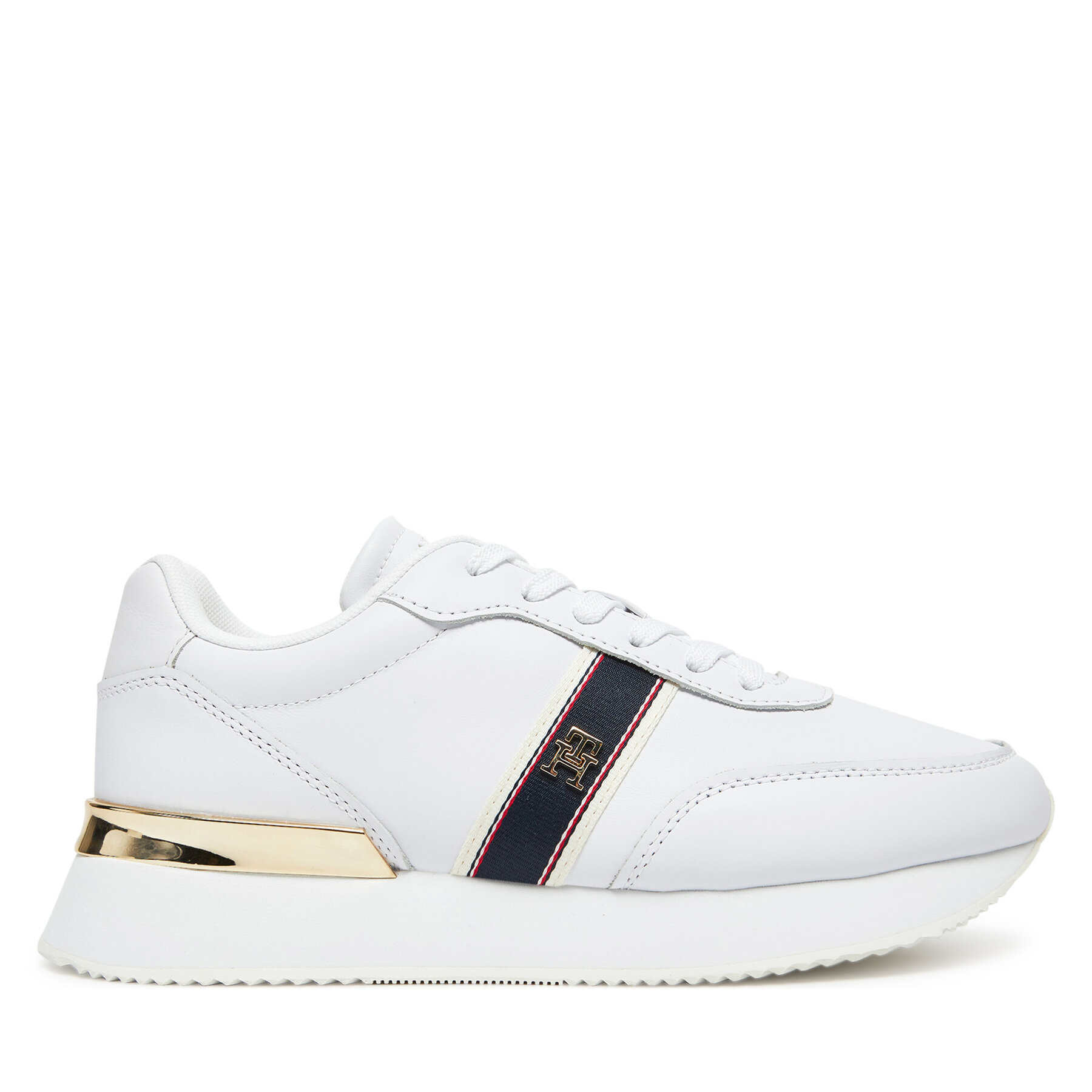Tommy Hilfiger Sneakersy Webbing Runner FW0FW08904 Biały