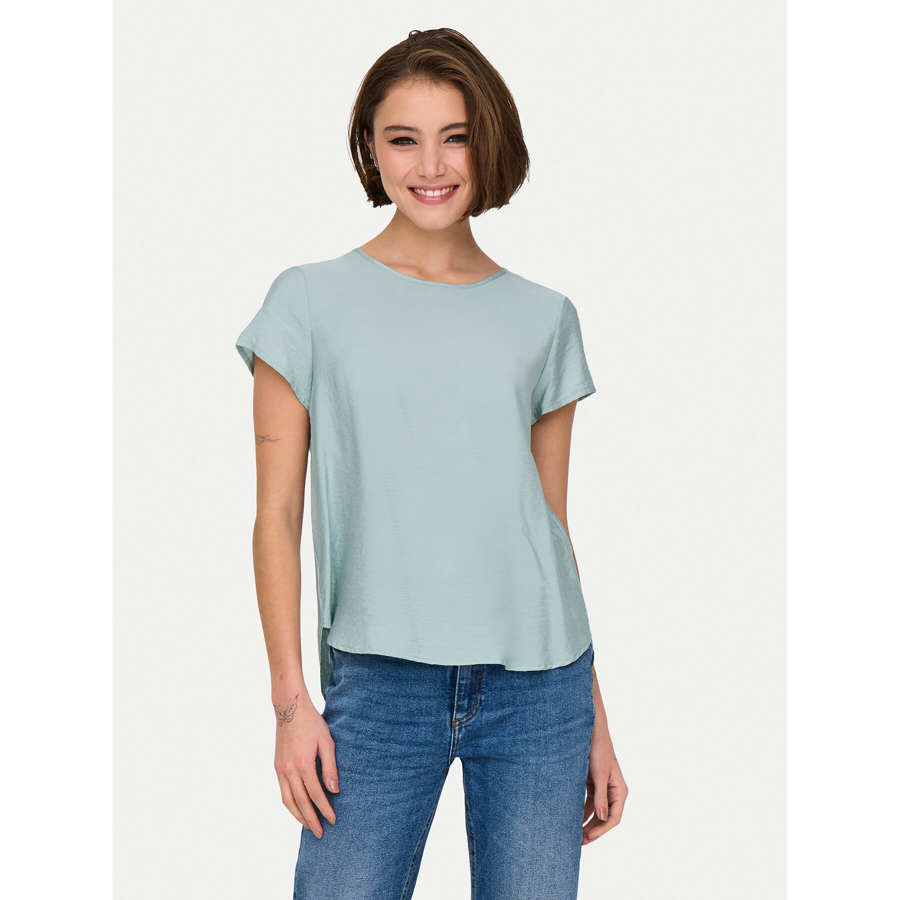 ONLY T-Shirt Aya 15339742 Zielony Regular Fit