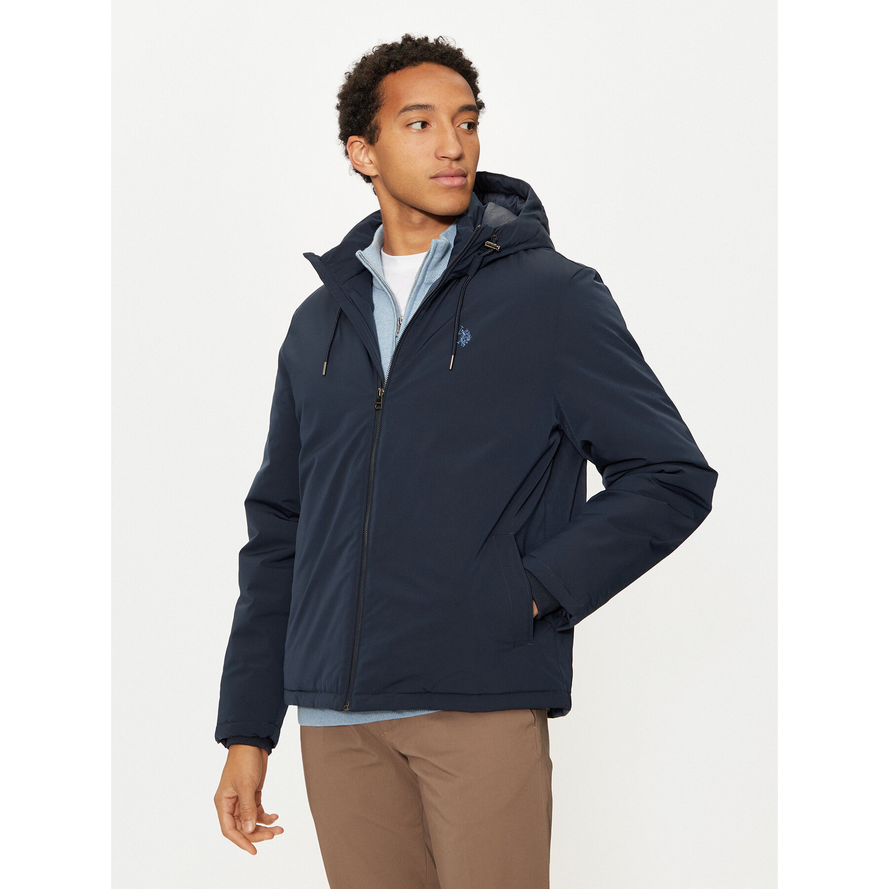 U.S. Polo Assn. Kurtka zimowa MUP3772 Granatowy Regular Fit