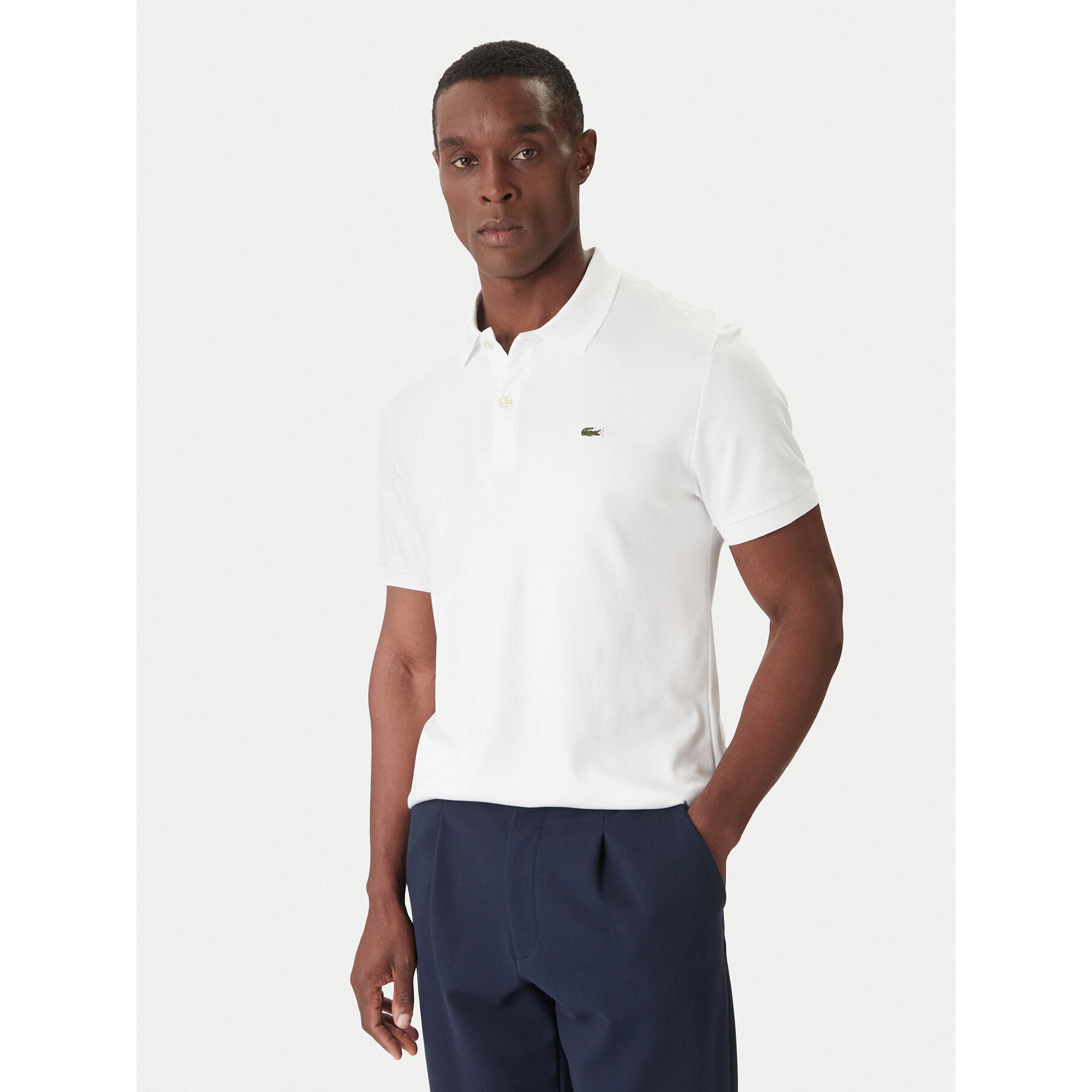 Lacoste Polo DH2050 Biały Regular Fit