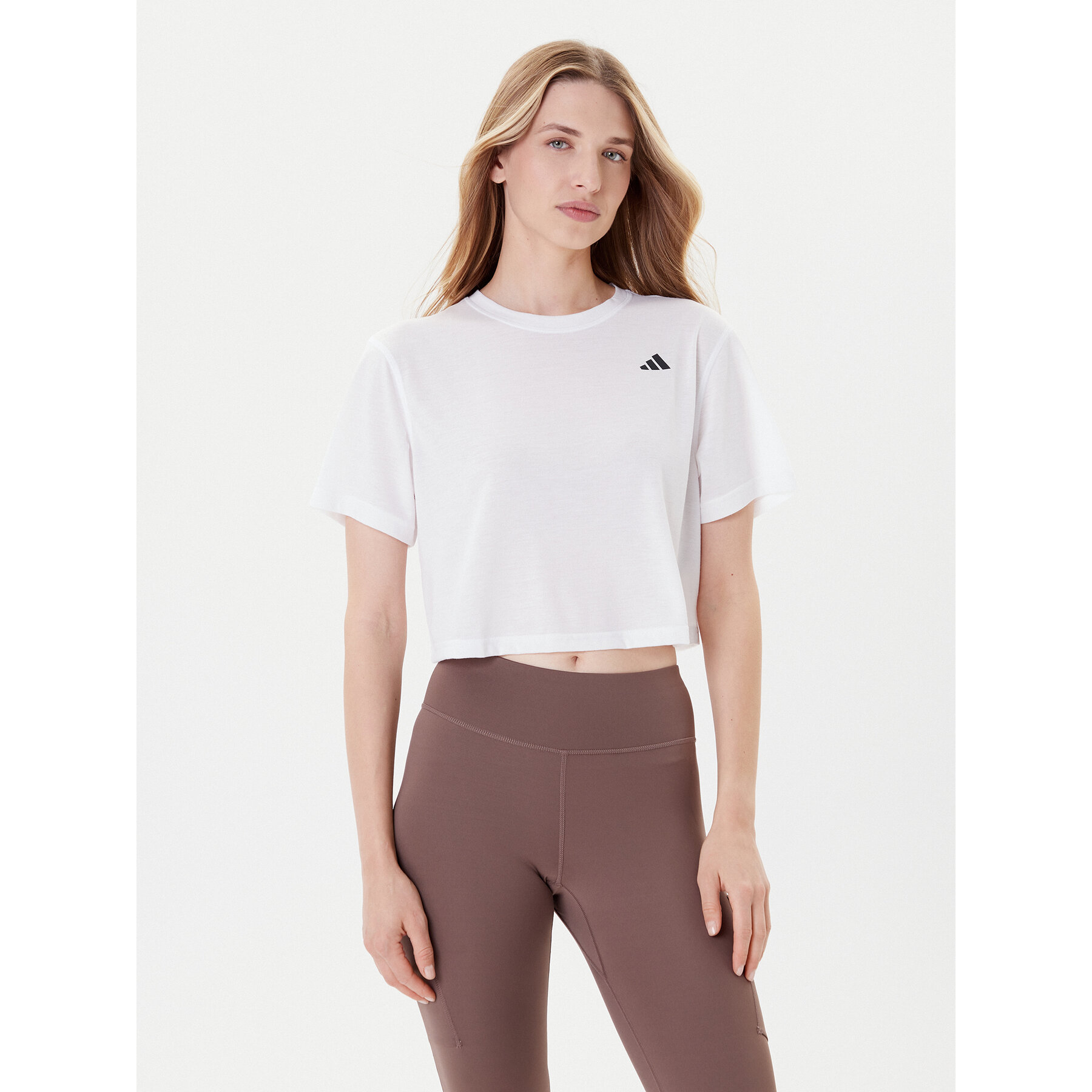 adidas Koszulka techniczna Train Essentials JC9556 Biały Loose Fit