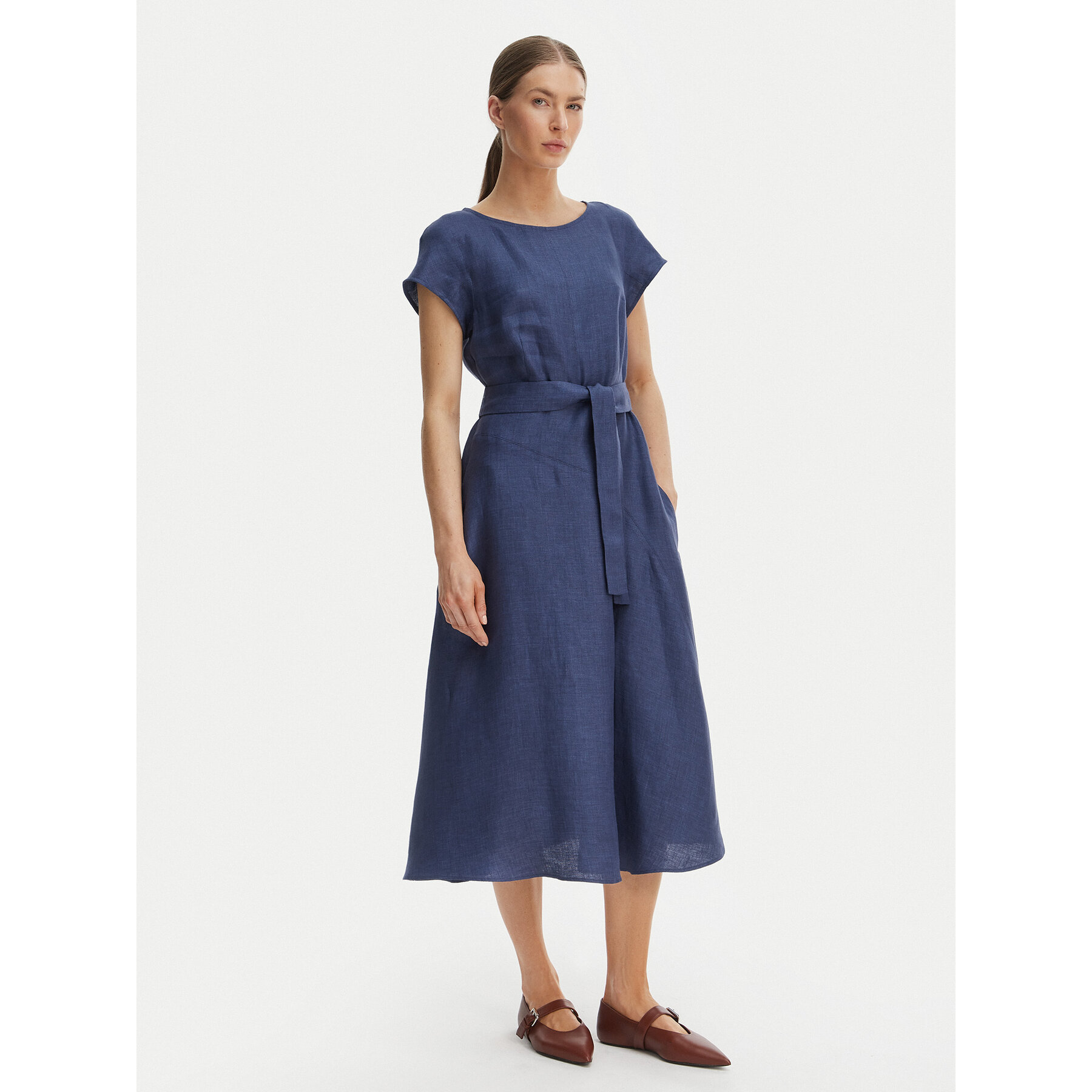 Weekend Max Mara Sukienka letnia Esordio 2615221052 Granatowy Regular Fit