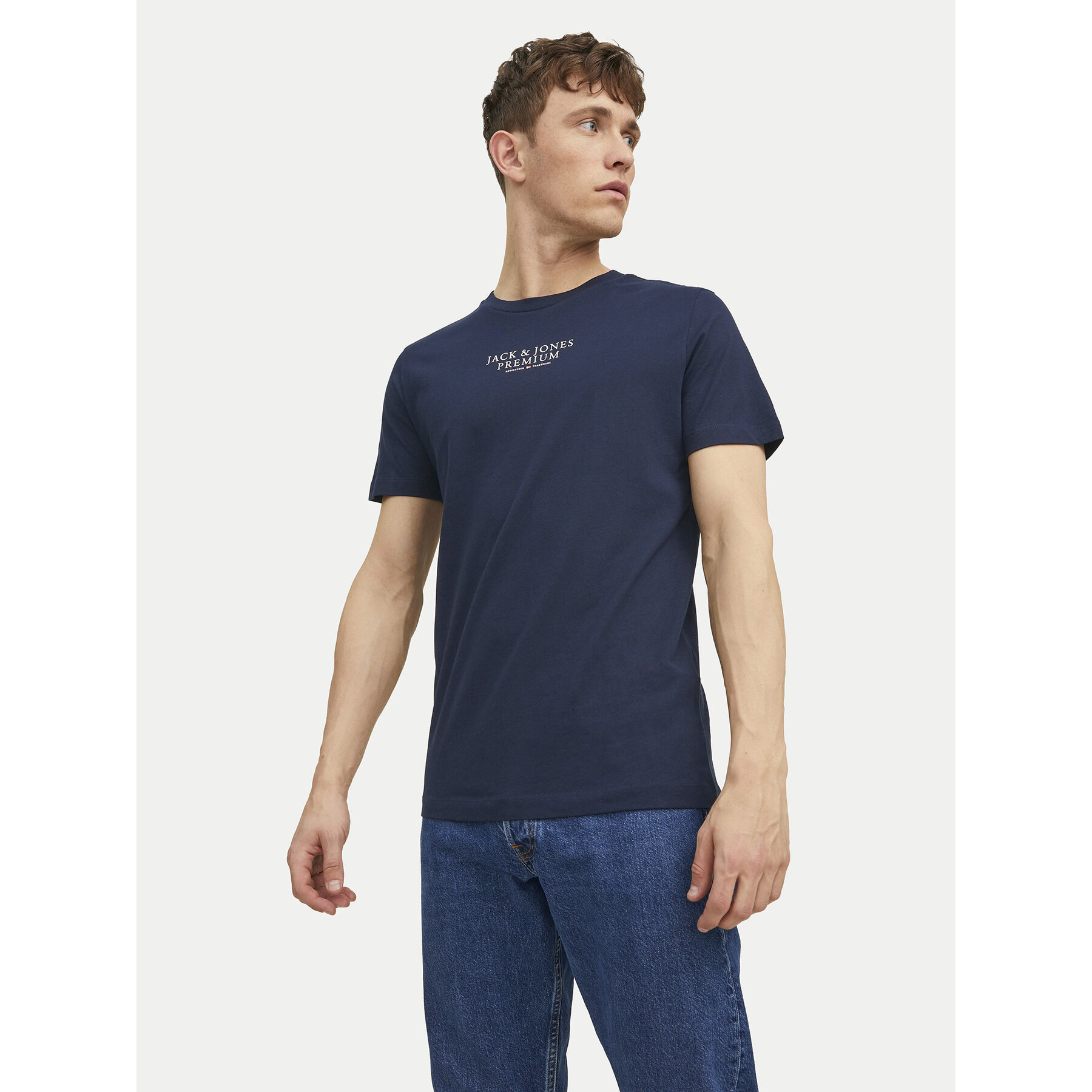 Jack & Jones T-Shirt Archie 12217167 Granatowy Regular Fit