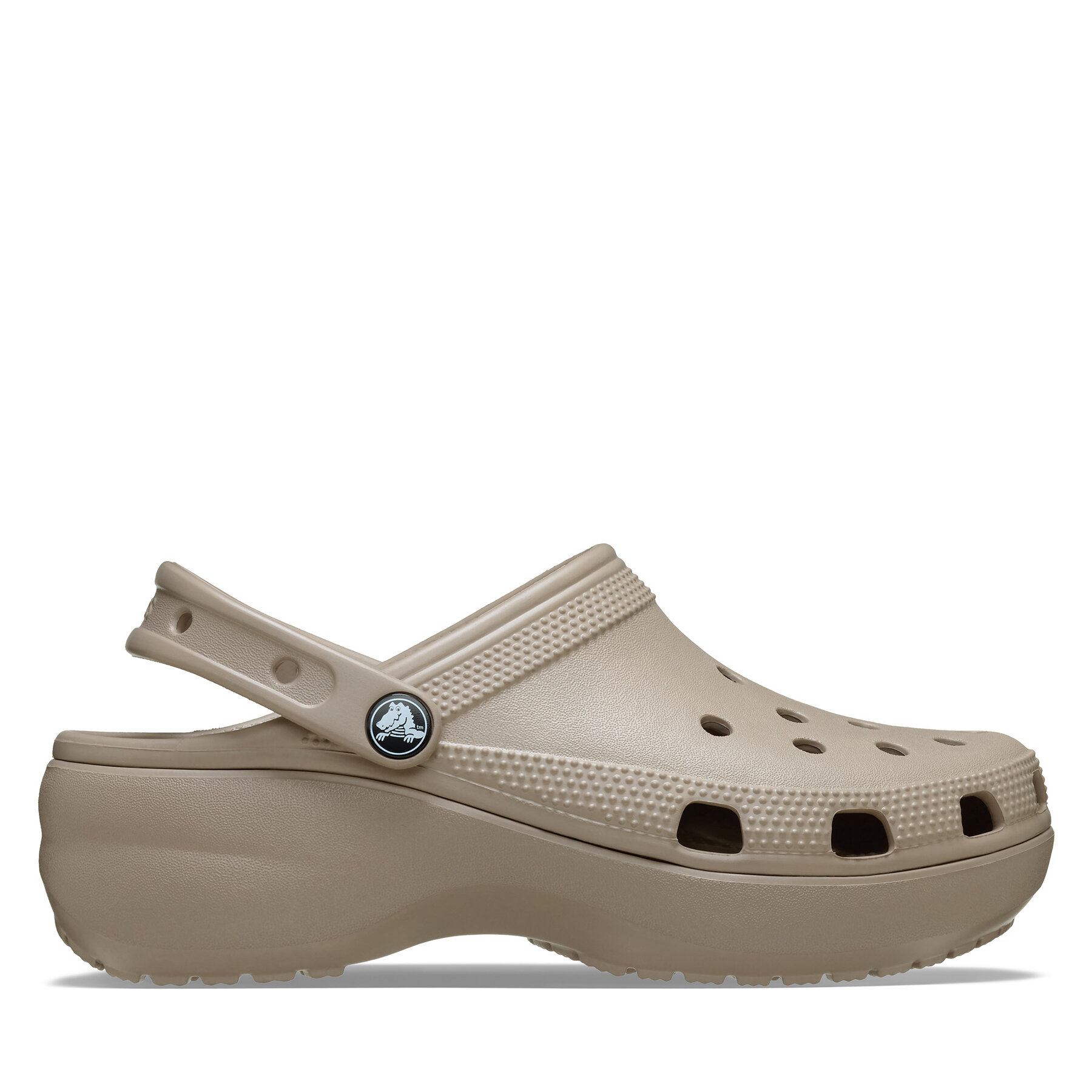 Crocs Klapki Classic Platform Clog 206750 Beżowy