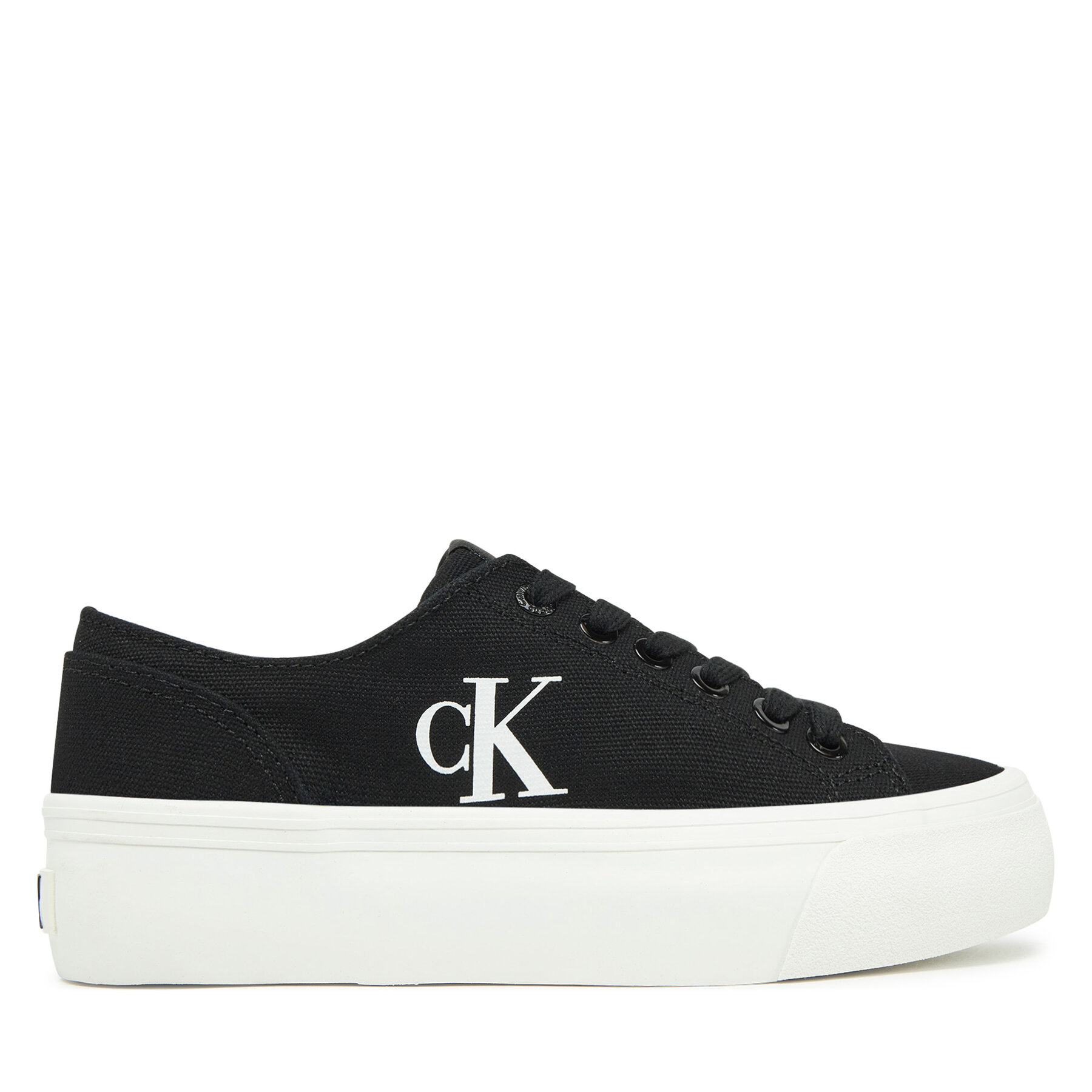 Calvin Klein Jeans Tenisówki Vulc Flatform Low Cv Mg YW0YW01763 Czarny