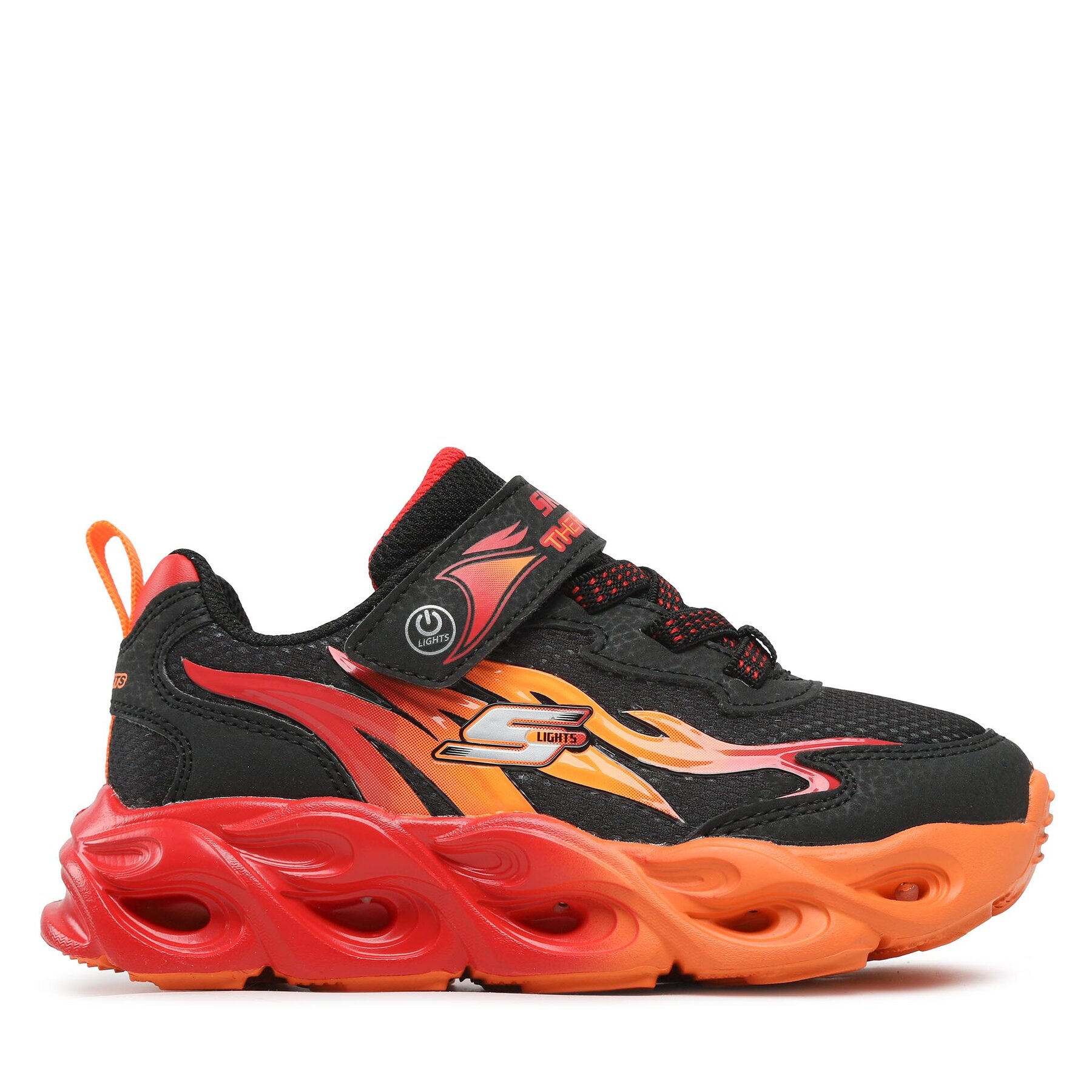 Skechers Sneakersy Heat Flux 400103L/BKRD Czarny