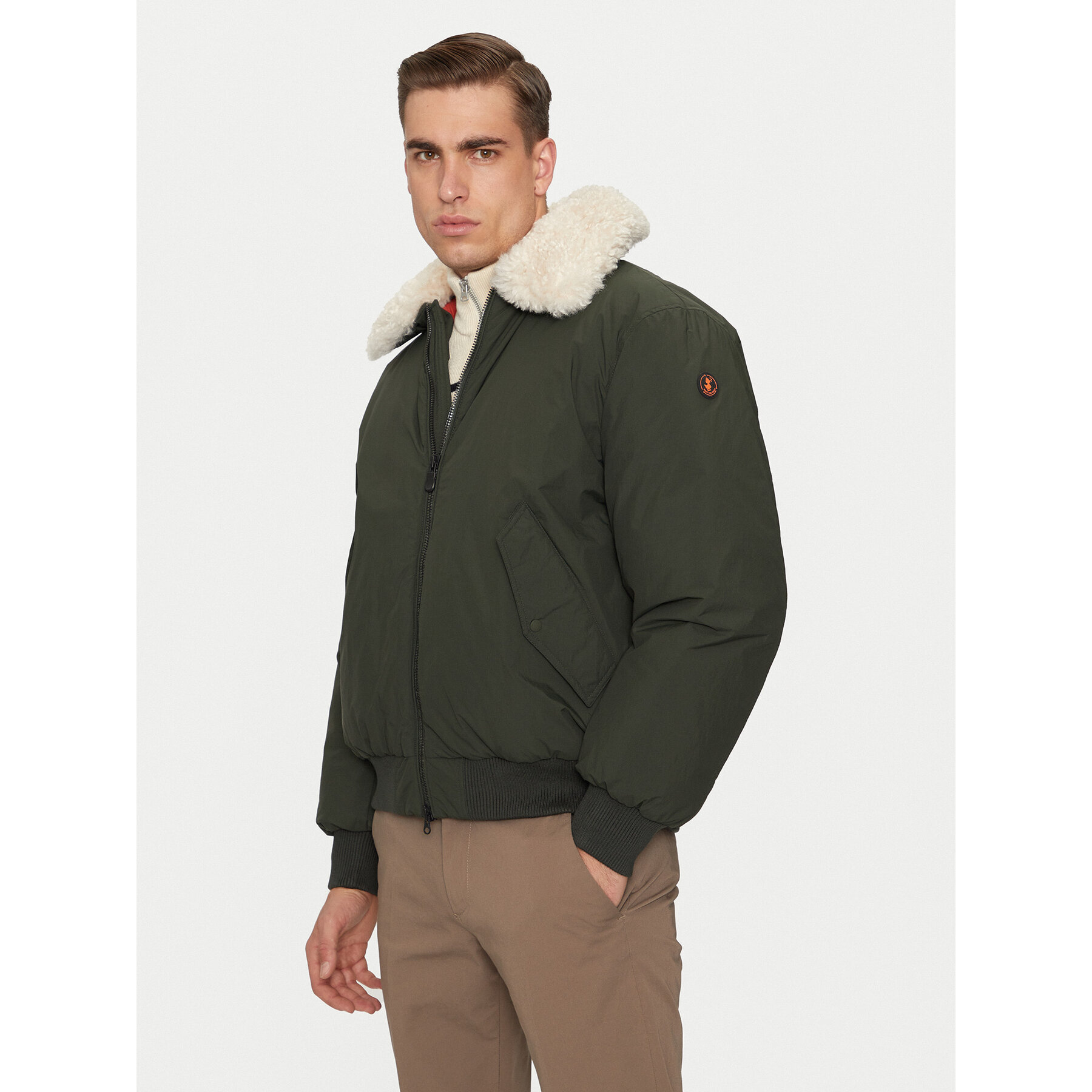 Save The Duck Kurtka bomber D31959M COFY19 Zielony Regular Fit