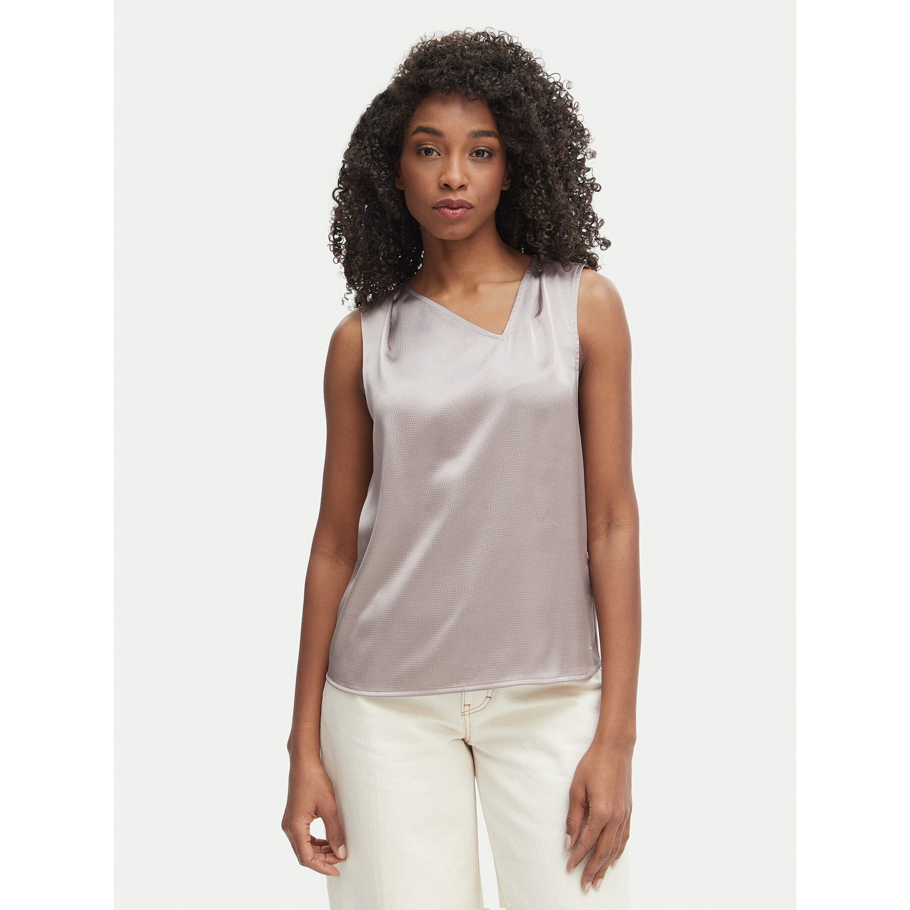 Calvin Klein Bluzka LV044F144G Szary Regular Fit