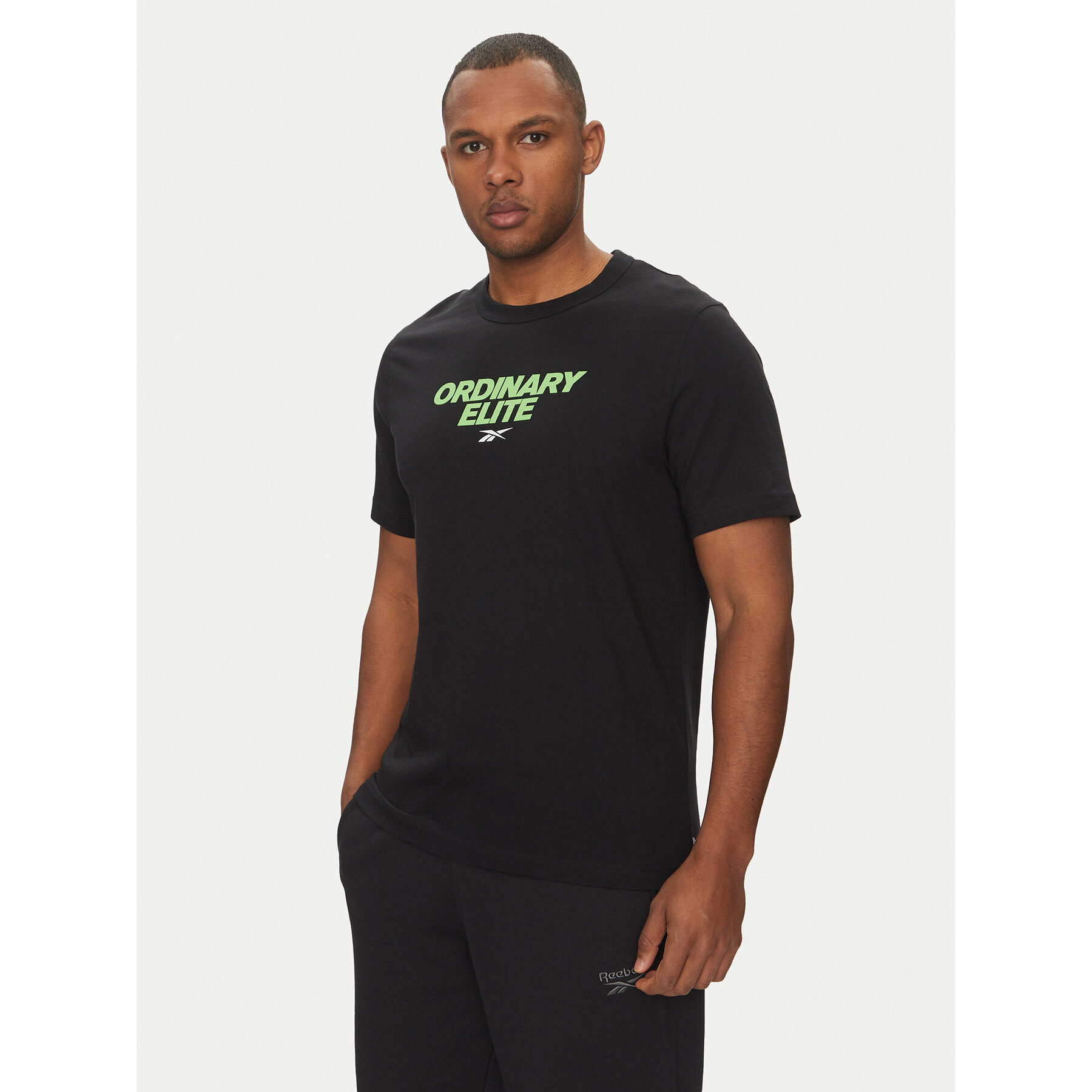 Reebok T-Shirt 100218824 Czarny Regular Fit