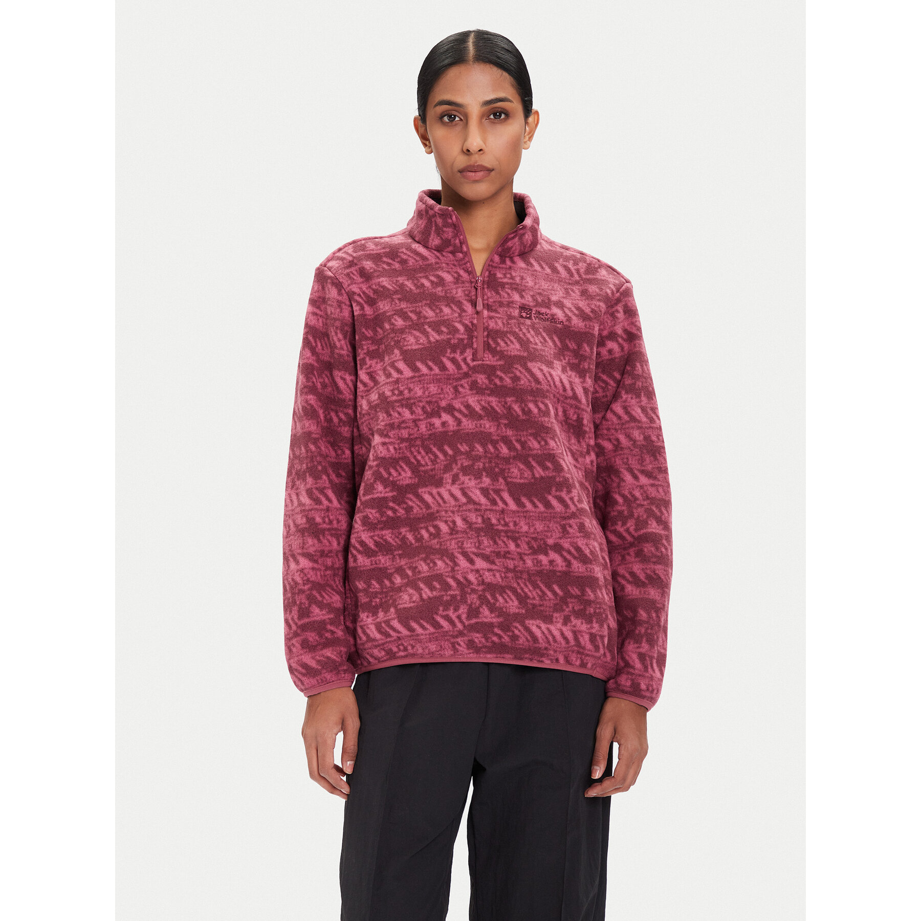 Jack Wolfskin Polar Big Sky A65449 Bordowy Relaxed Fit