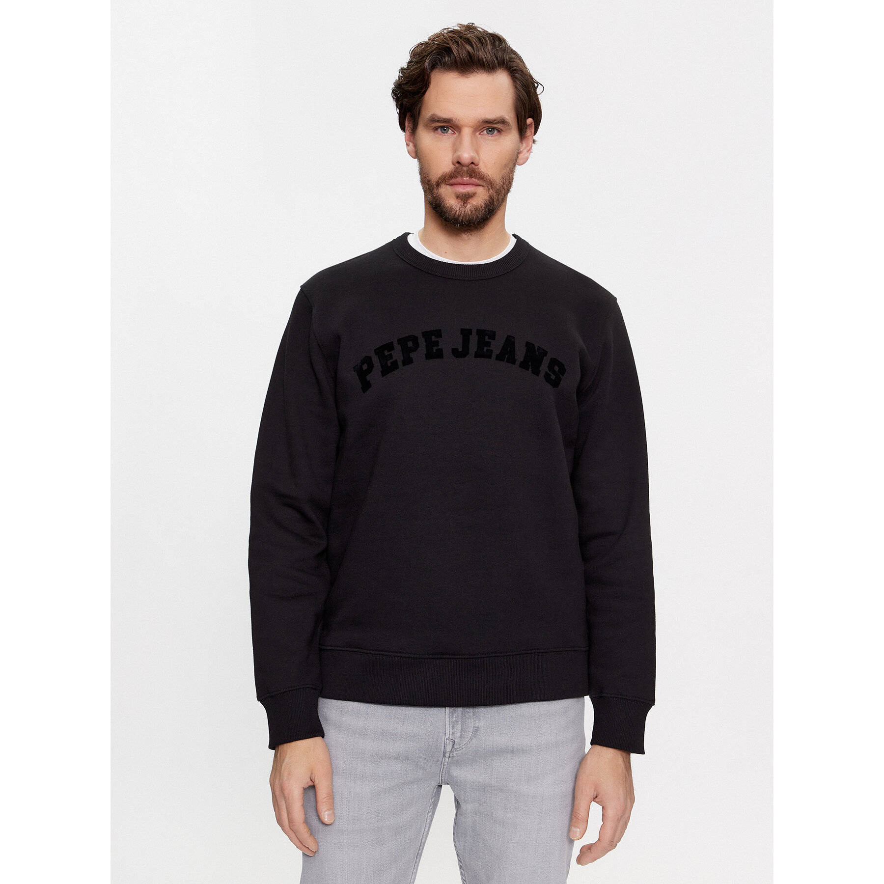 Pepe Jeans Bluza Randall PM582557 Czarny Regular Fit