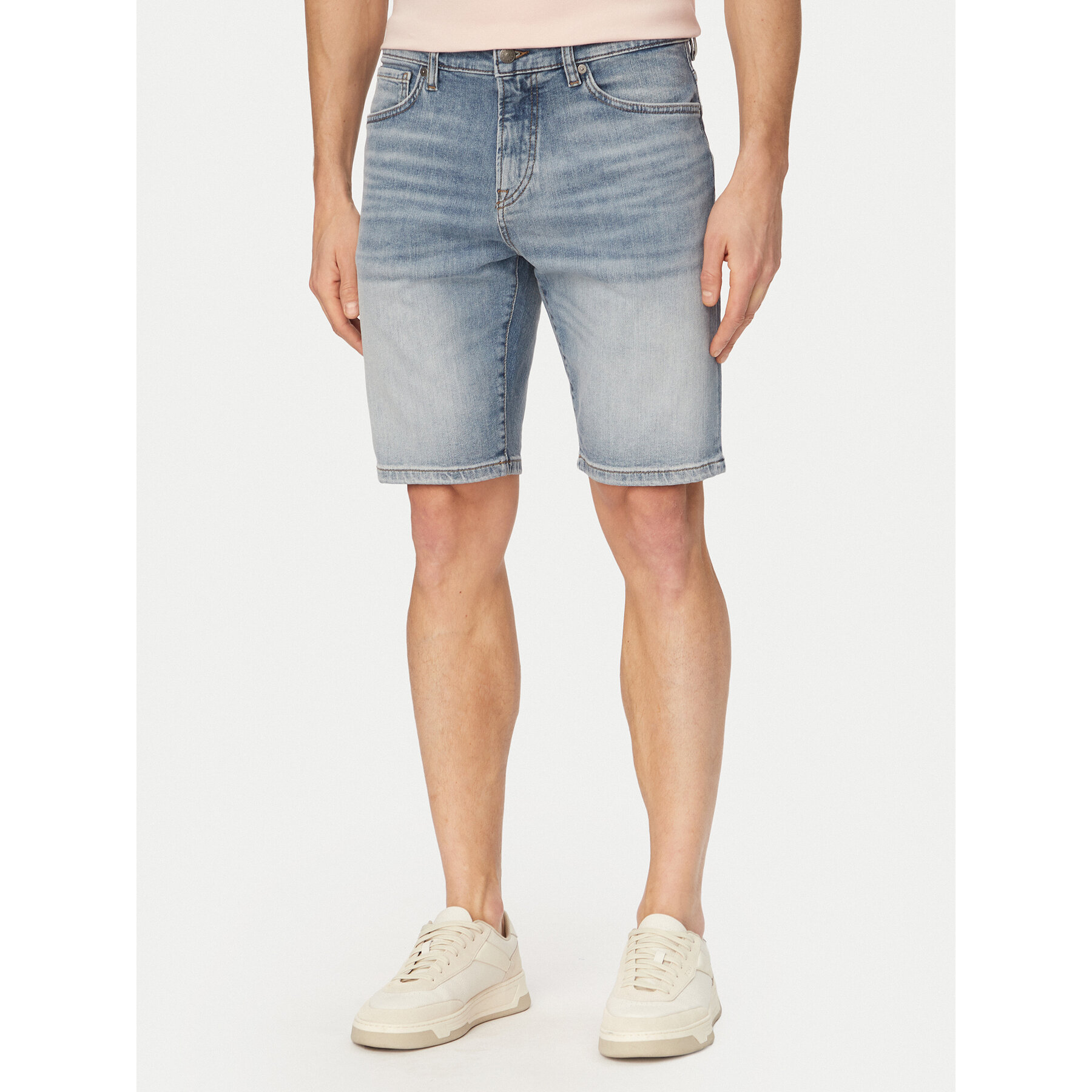 BOSS Szorty jeansowe Re.Maine 50559892 Błękitny Regular Fit